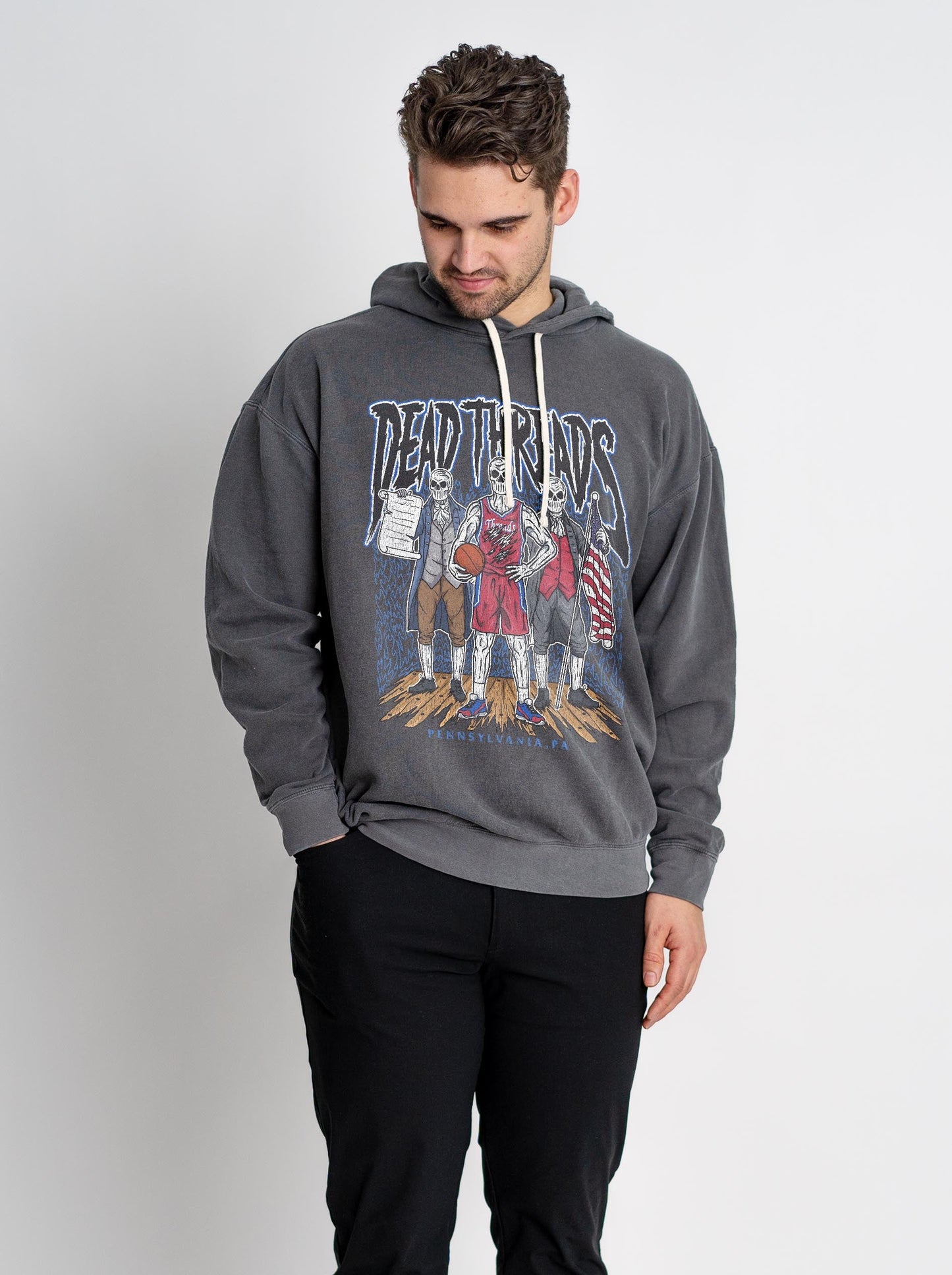 PHILADELPHIA BASKETBALL - LIGHTWEIGHT HOODIE – Lightweight – Dead Threads Apparel