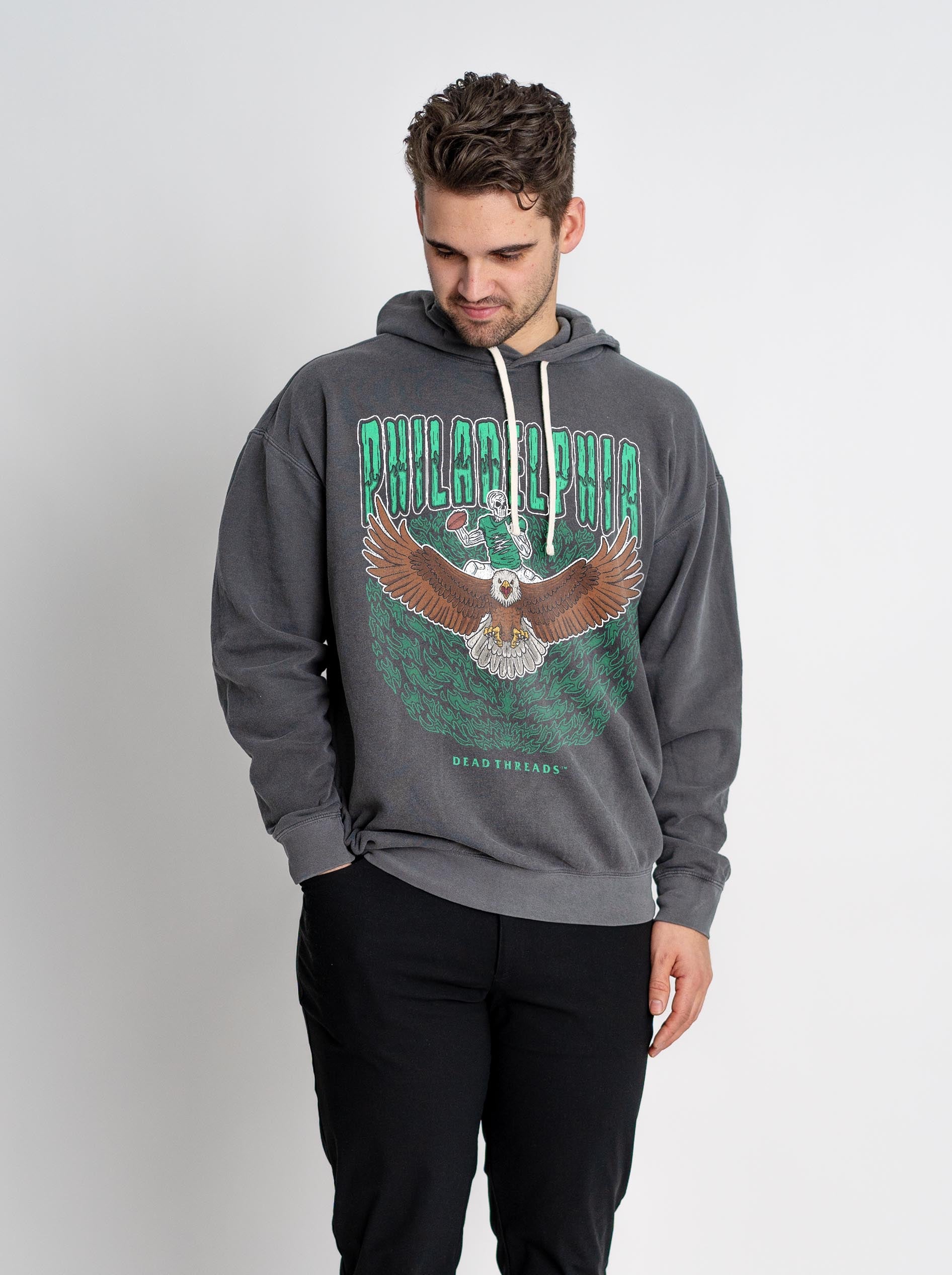 PHILADELPHIA FOOTBALL v1 - LIGHTWEIGHT HOODIE – Lightweight – Dead Threads Apparel