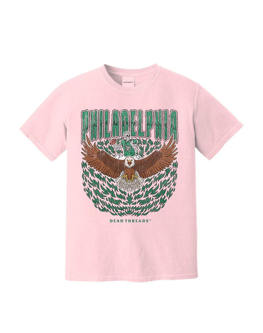 PHILADELPHIA FOOTBALL v1 - PINK – T-Shirt – Dead Threads Apparel
