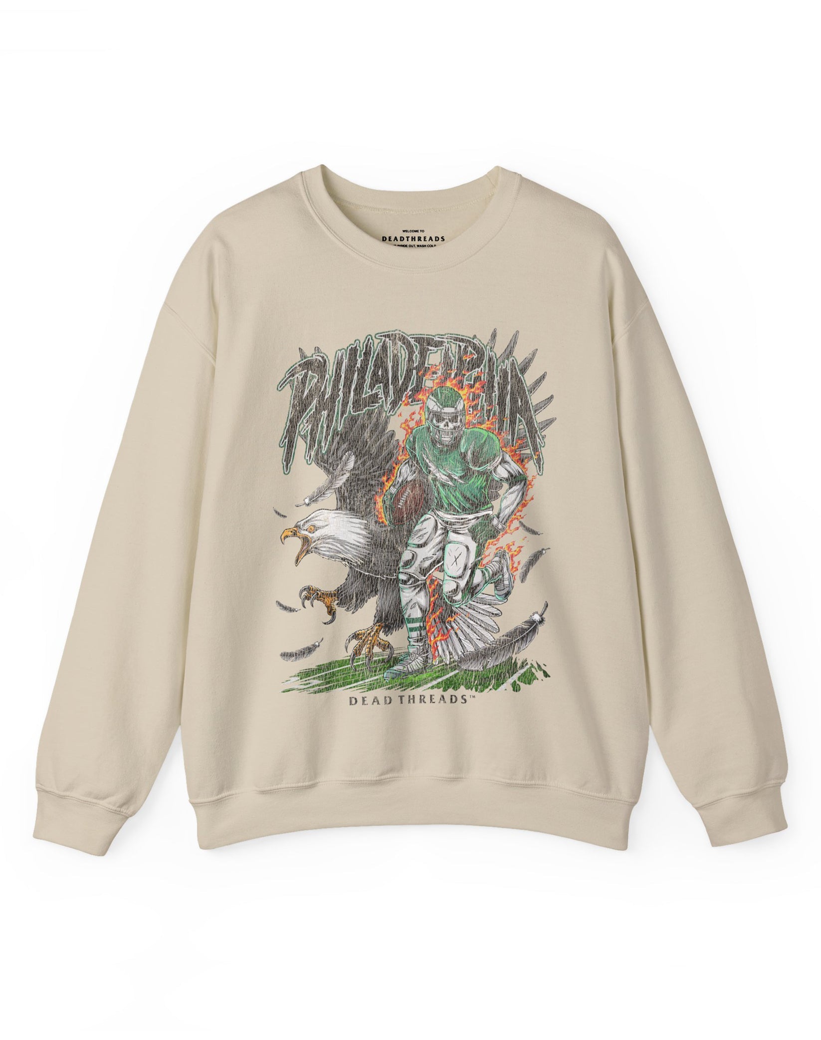 PHILADELPHIA FOOTBALL v2 CREWNECK SWEATSHIRT – Sweatshirt – Dead Threads Apparel
