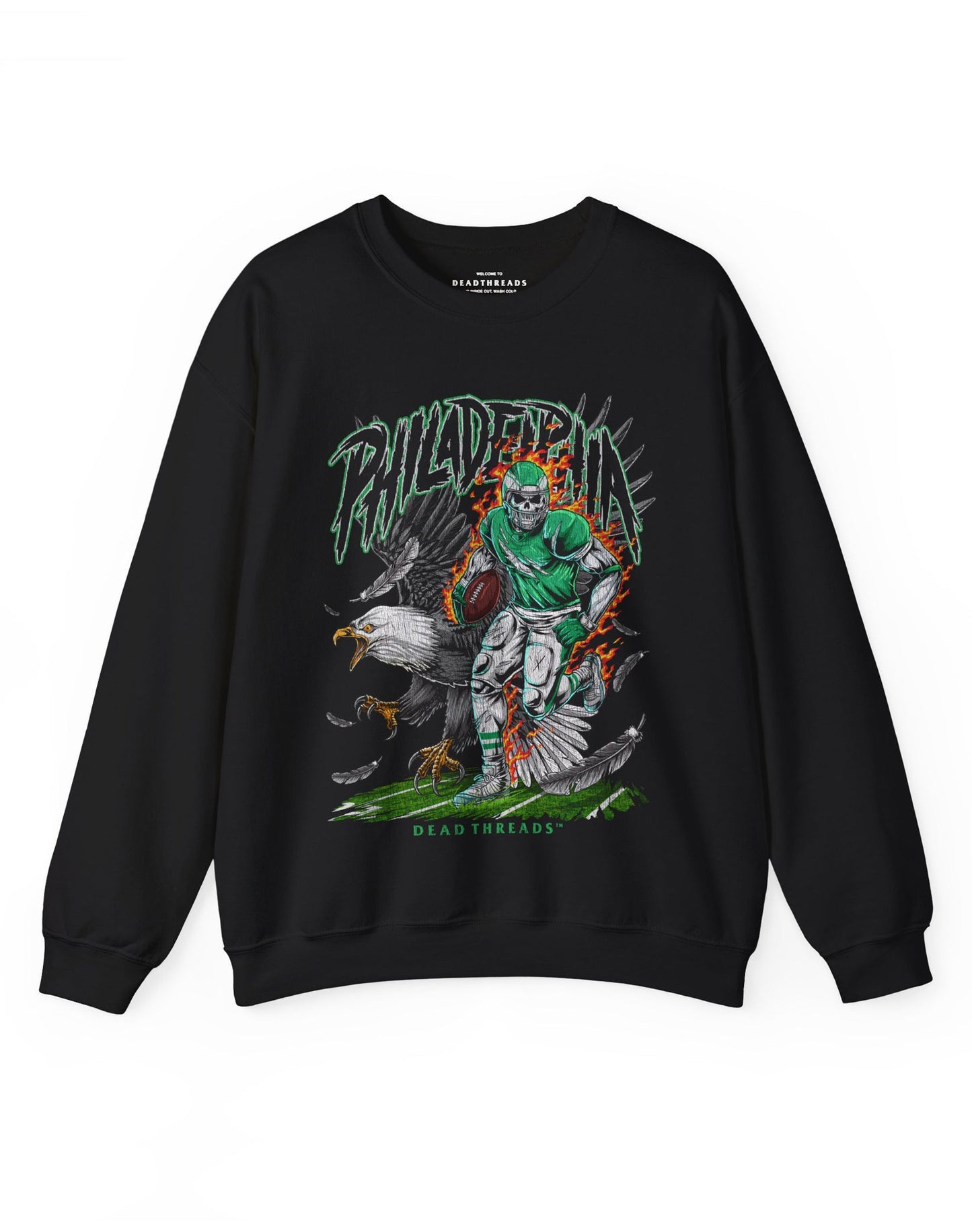 PHILADELPHIA FOOTBALL v2 CREWNECK SWEATSHIRT – Sweatshirt – Dead Threads Apparel