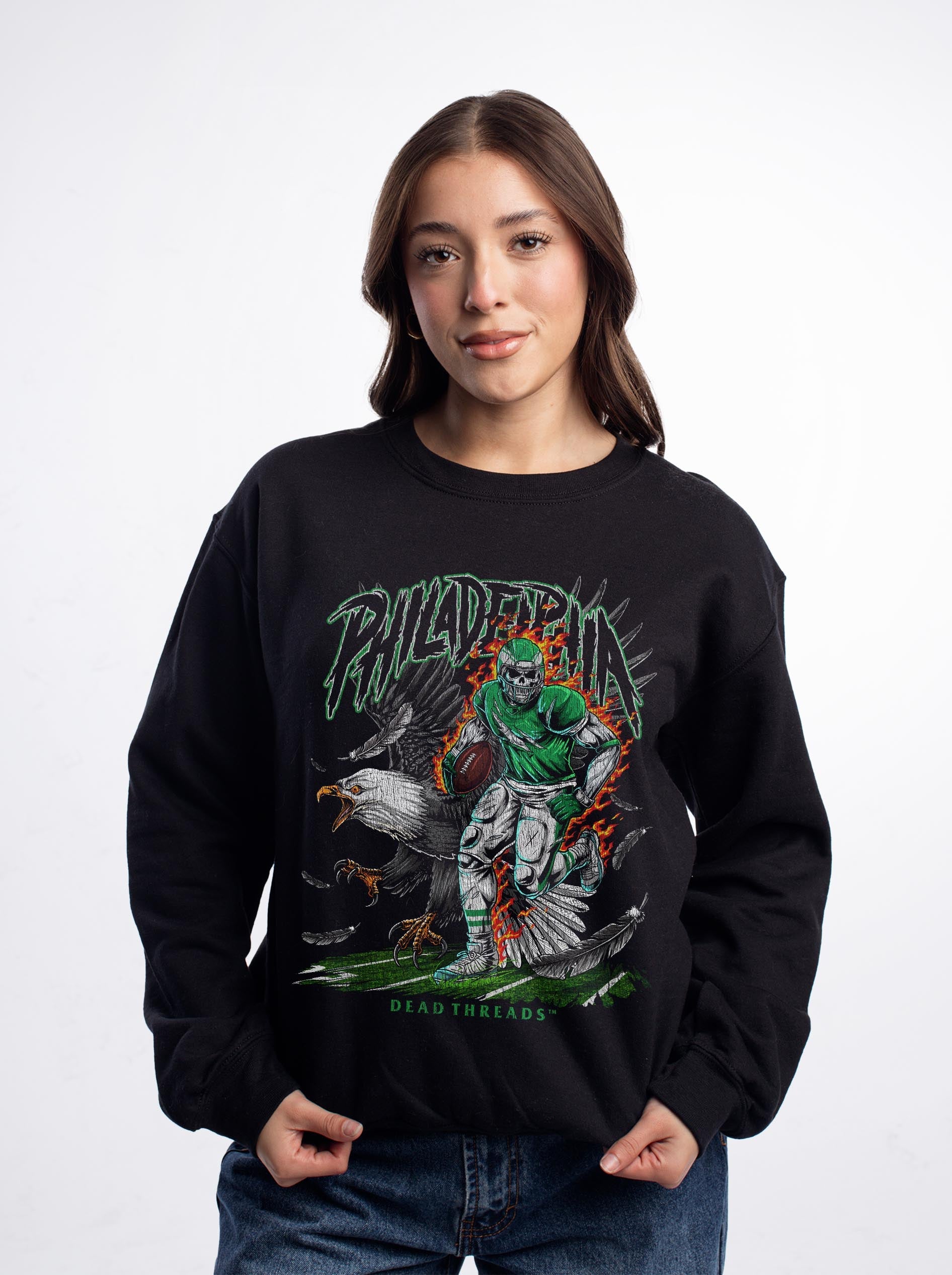 PHILADELPHIA FOOTBALL v2 CREWNECK SWEATSHIRT – Sweatshirt – Dead Threads Apparel