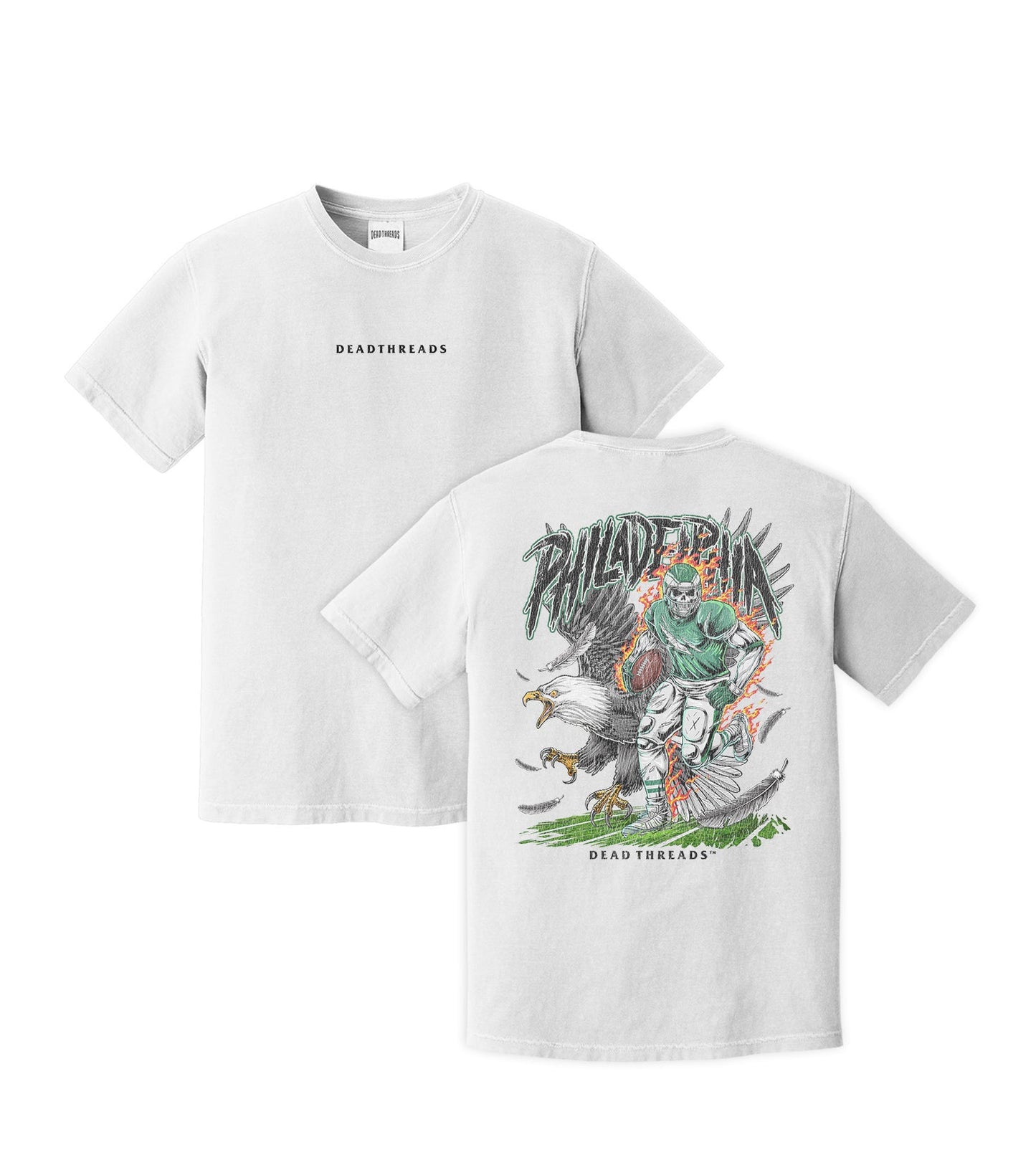 PHILADELPHIA FOOTBALL v2 - “DT ESSENTIAL" PREMIUM T - SHIRT – T-Shirt – Dead Threads Apparel