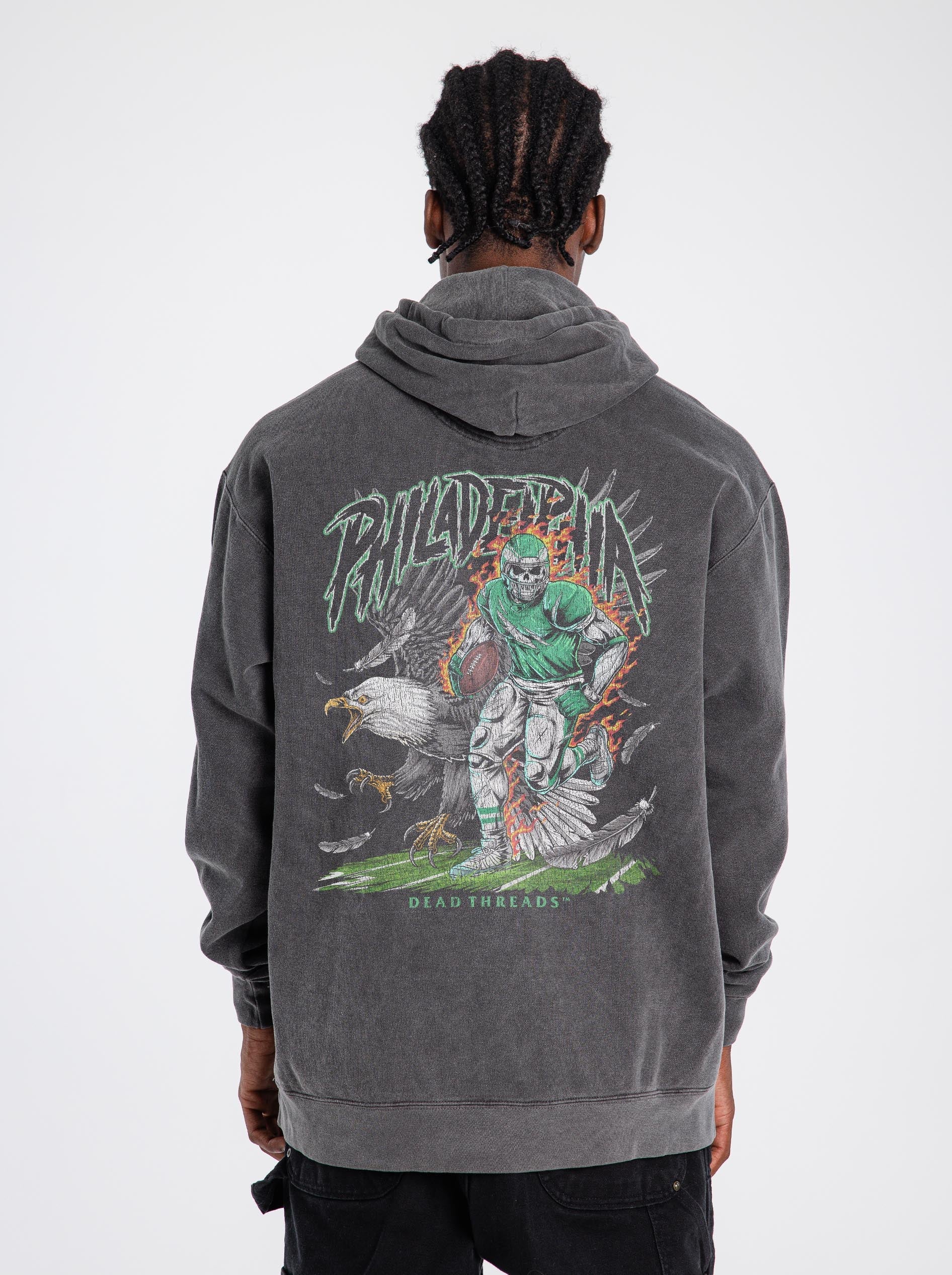PHILADELPHIA FOOTBALL v2 - HOODIE – Hoodie – Dead Threads Apparel