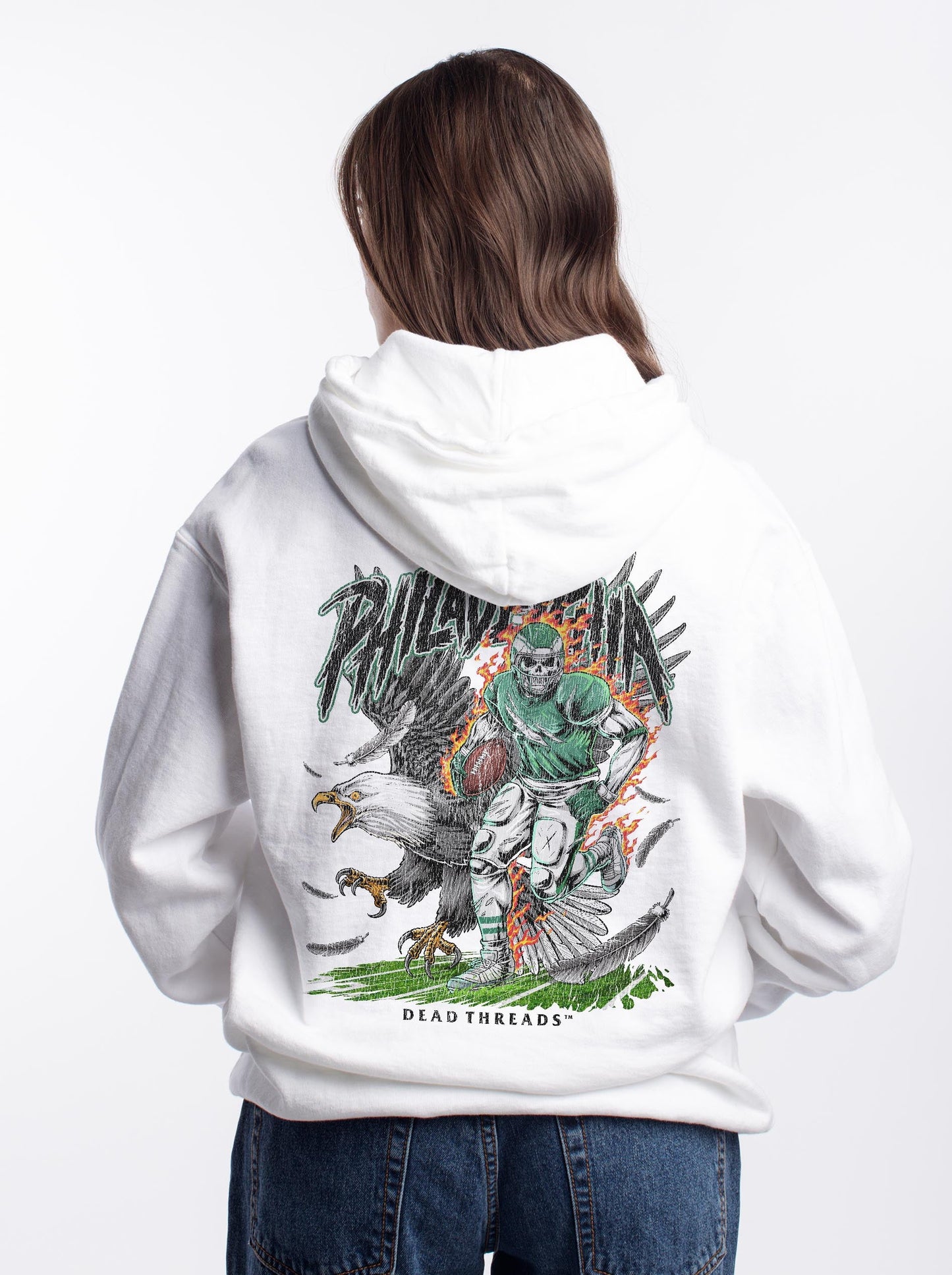 PHILADELPHIA FOOTBALL v2 - HOODIE – Hoodie – Dead Threads Apparel