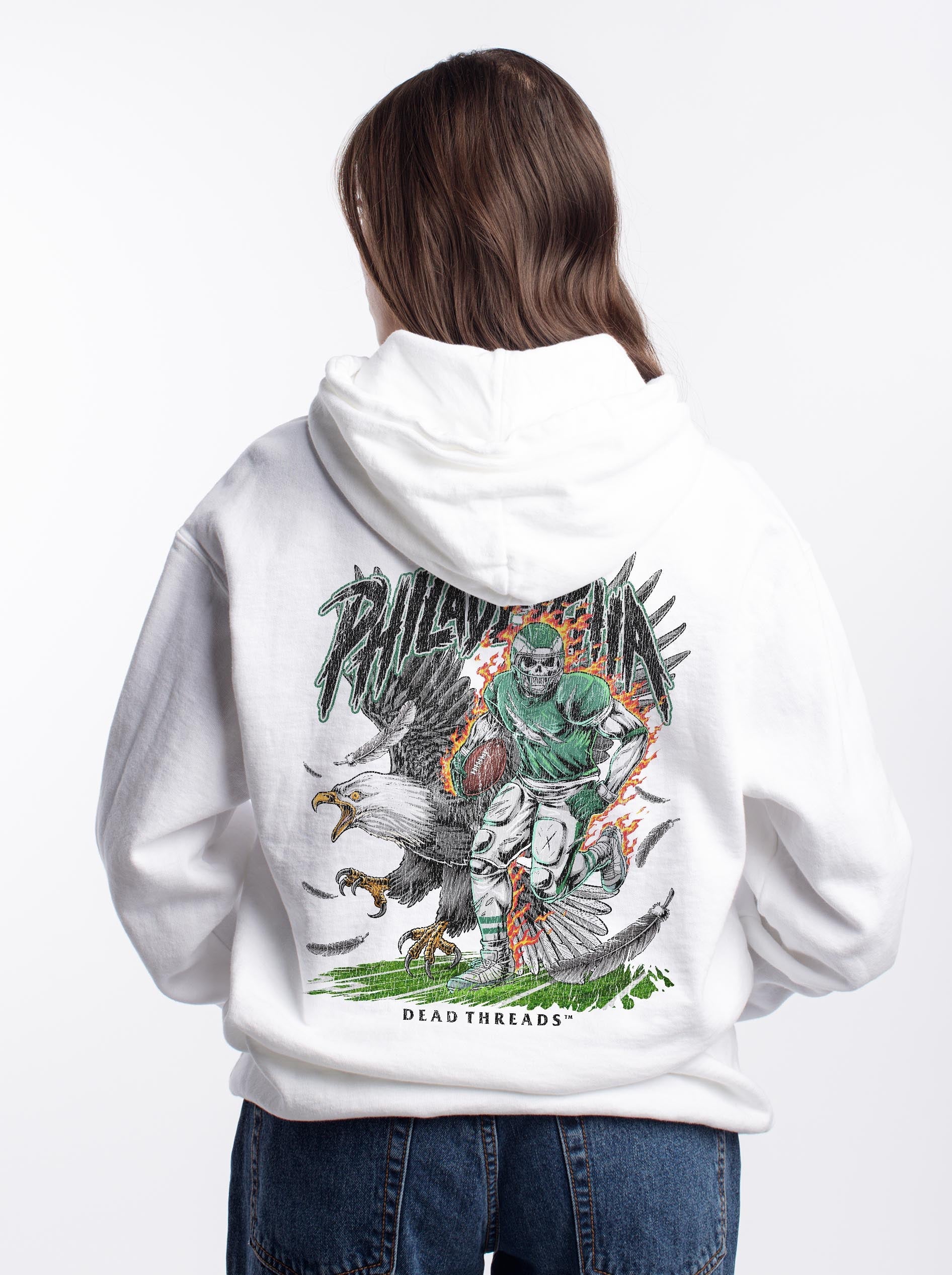 PHILADELPHIA FOOTBALL v2 - HOODIE – Hoodie – Dead Threads Apparel
