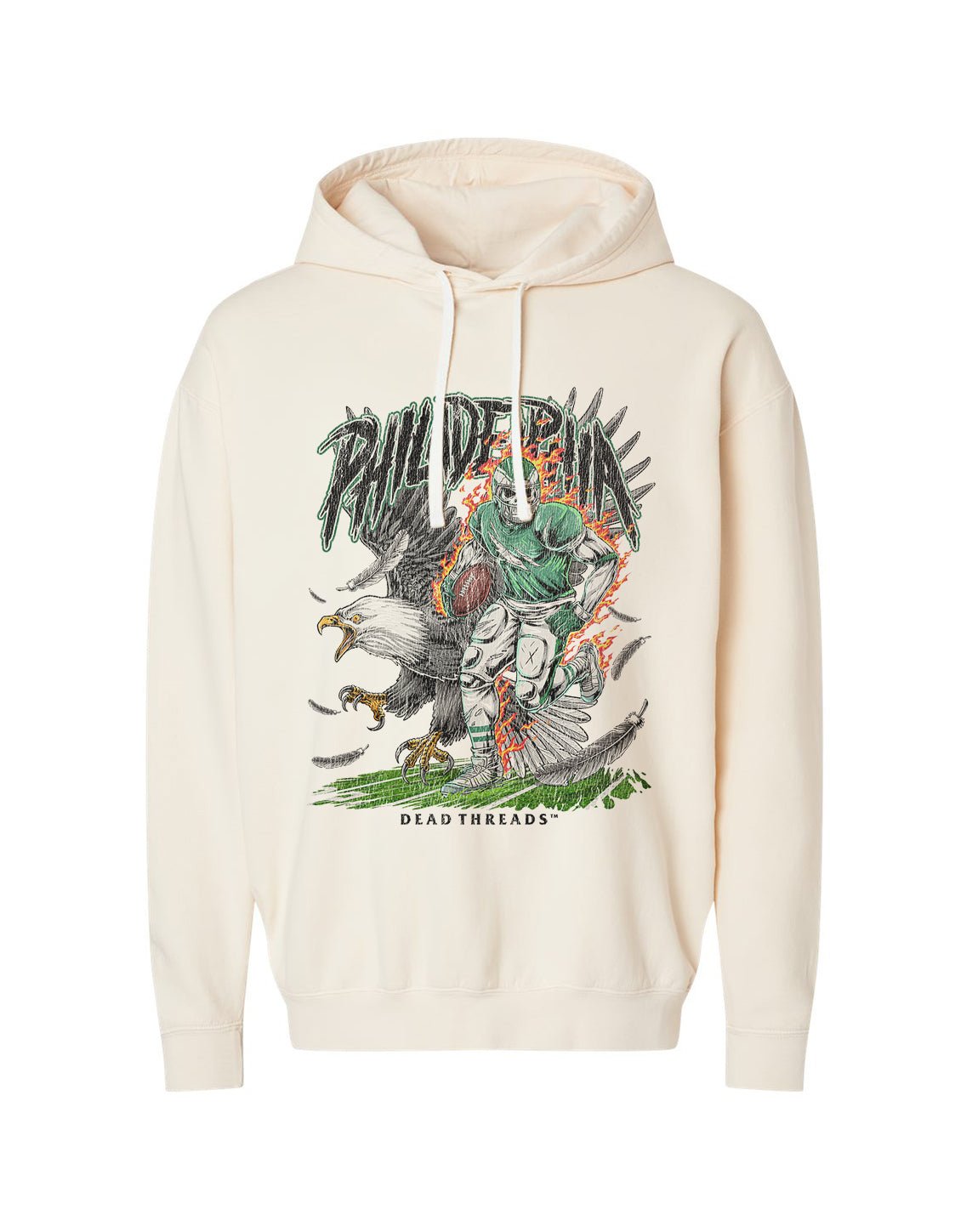 PHILADELPHIA FOOTBALL v2 - LIGHTWEIGHT HOODIE – Lightweight – Dead Threads Apparel