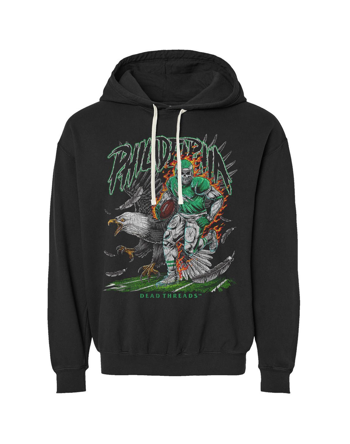 PHILADELPHIA FOOTBALL v2 - LIGHTWEIGHT HOODIE – Lightweight – Dead Threads Apparel