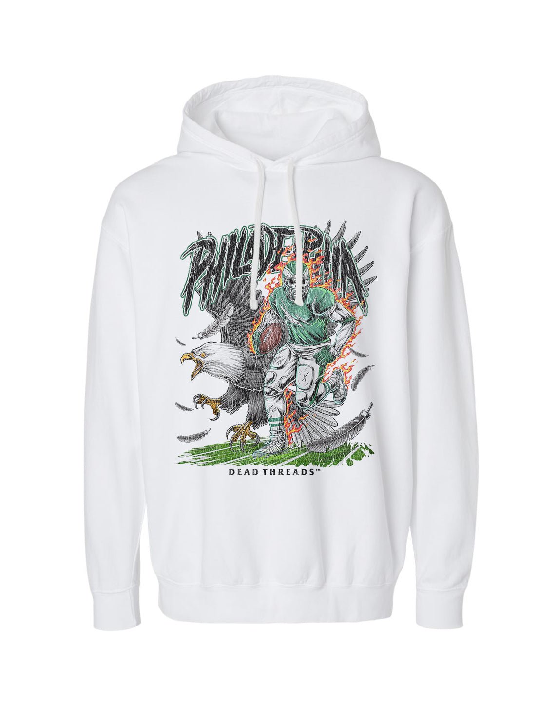 PHILADELPHIA FOOTBALL v2 - LIGHTWEIGHT HOODIE – Lightweight – Dead Threads Apparel