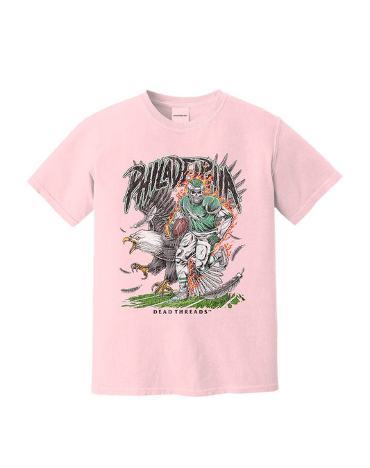 PHILADELPHIA FOOTBALL v2 - PINK – T-Shirt – Dead Threads Apparel