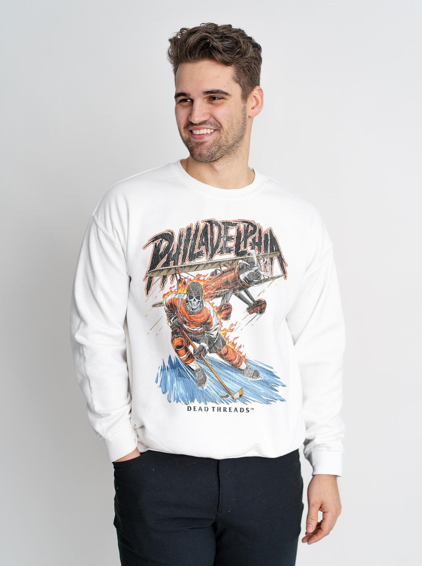 PHILADELPHIA HOCKEY CREWNECK SWEATSHIRT – Sweatshirt – Dead Threads Apparel