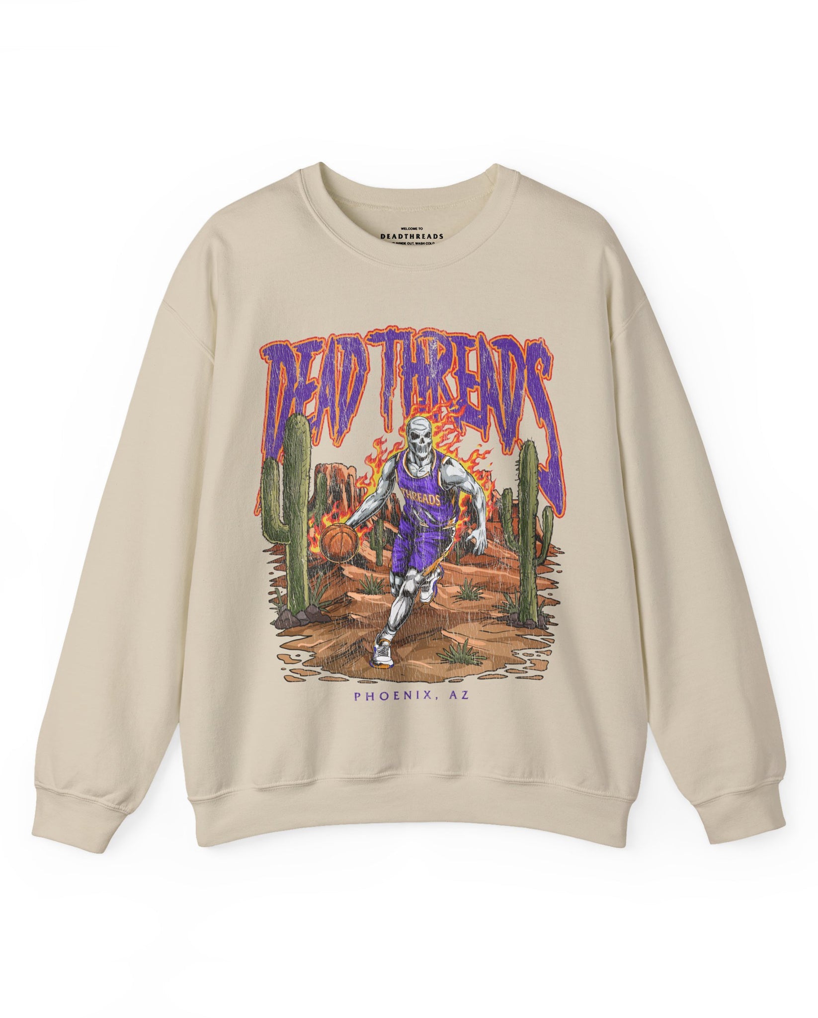 PHOENIX BASKETBALL - CREWNECK SWEATSHIRT – Sweatshirt – Dead Threads Apparel