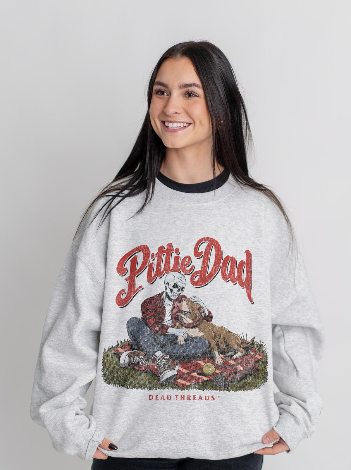 PITTIE DAD - CREWNECK SWEATSHIRT – Sweatshirt – Dead Threads Apparel