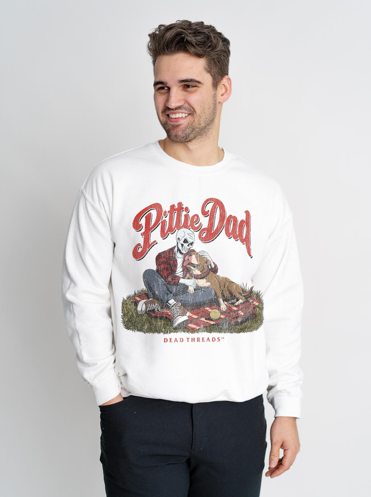 PITTIE DAD - CREWNECK SWEATSHIRT – Sweatshirt – Dead Threads Apparel
