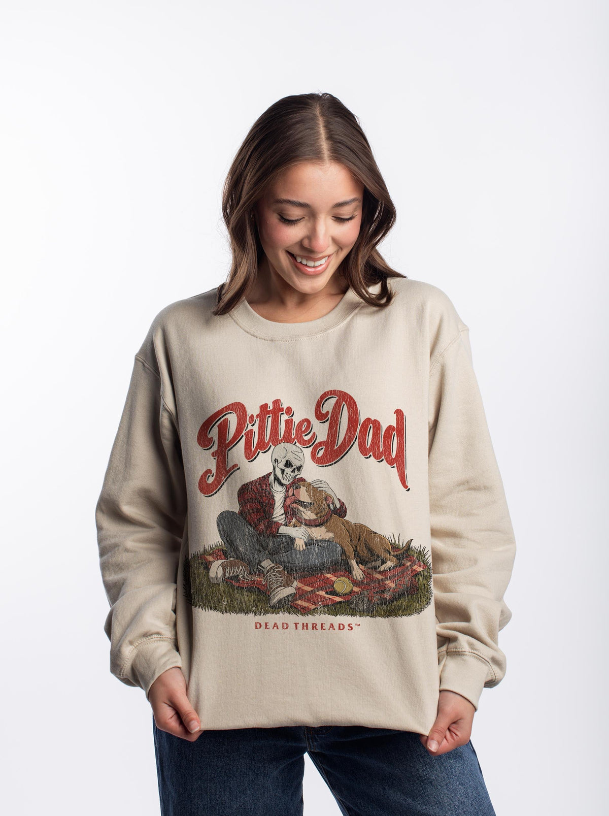 PITTIE DAD - CREWNECK SWEATSHIRT – Sweatshirt – Dead Threads Apparel