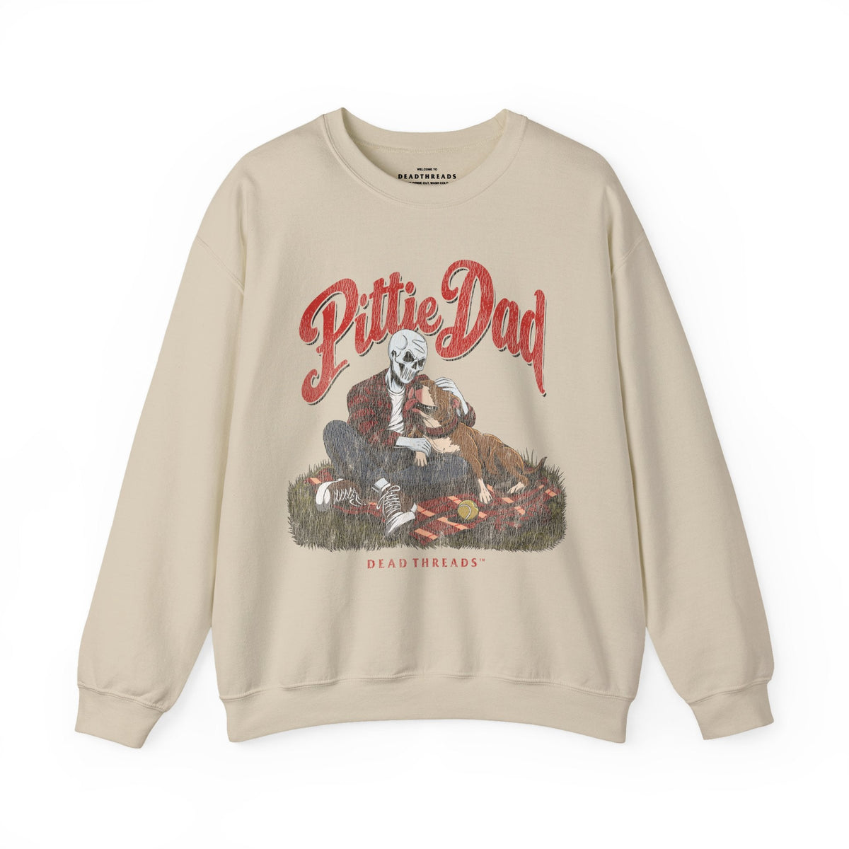 PITTIE DAD - CREWNECK SWEATSHIRT – Sweatshirt – Dead Threads Apparel