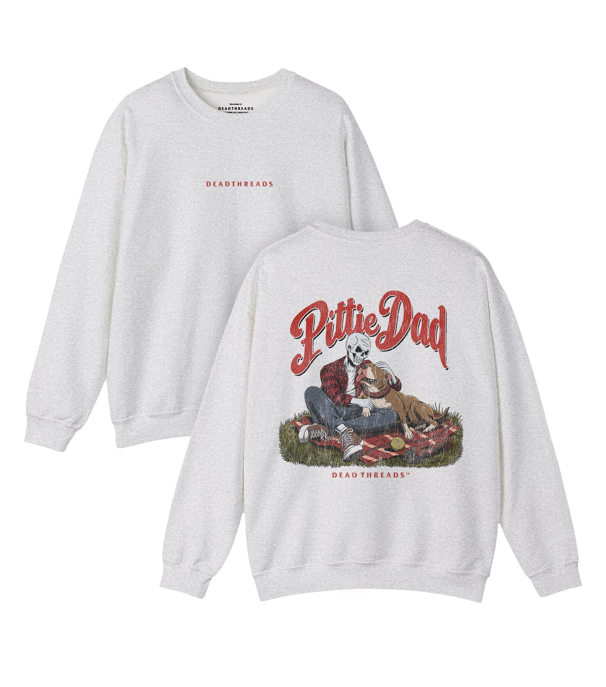 PITTIE DAD - “DT ESSENTIAL" CREWNECK SWEATSHIRT – Sweatshirt – Dead Threads Apparel