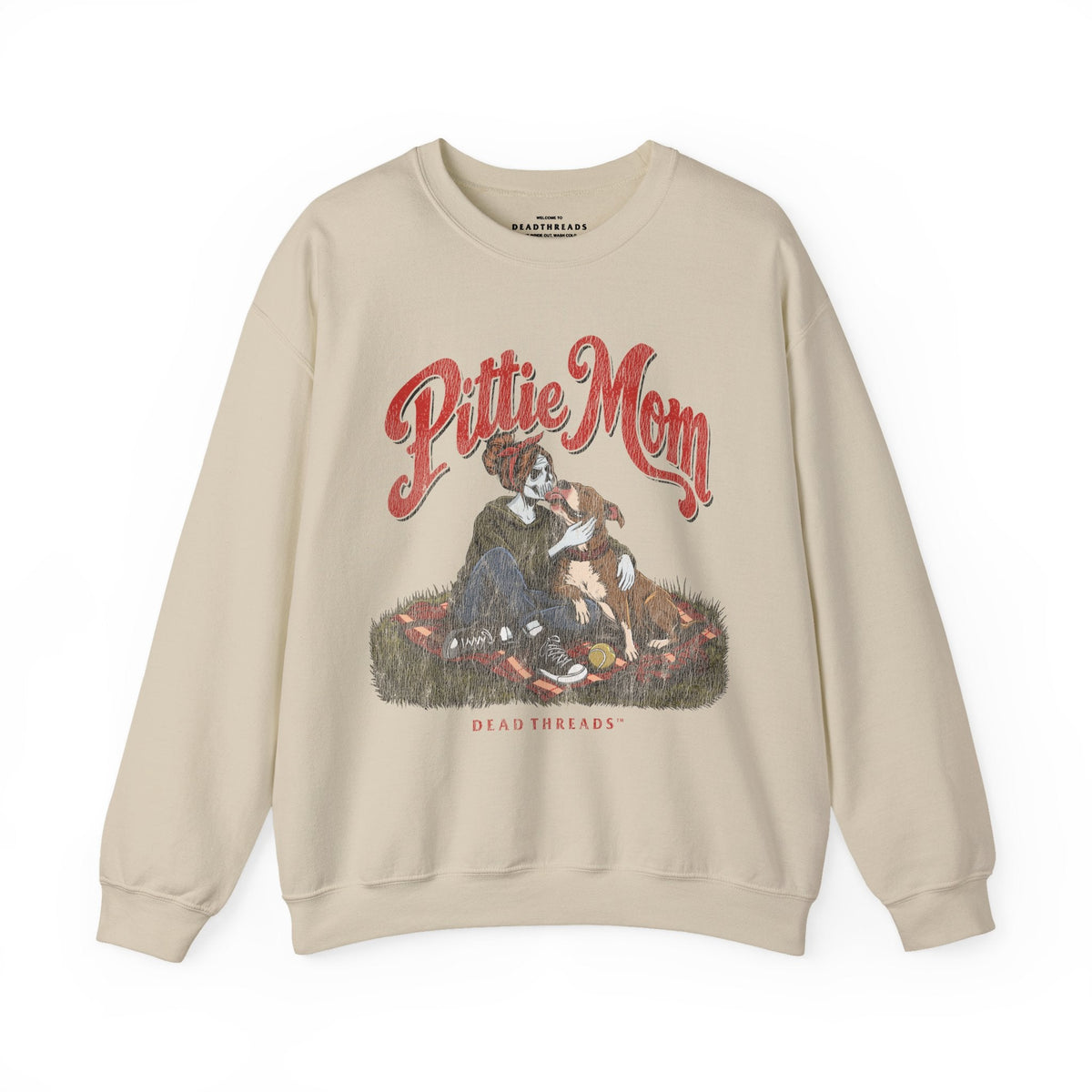 PITTIE MOM - CREWNECK SWEATSHIRT – Sweatshirt – Dead Threads Apparel