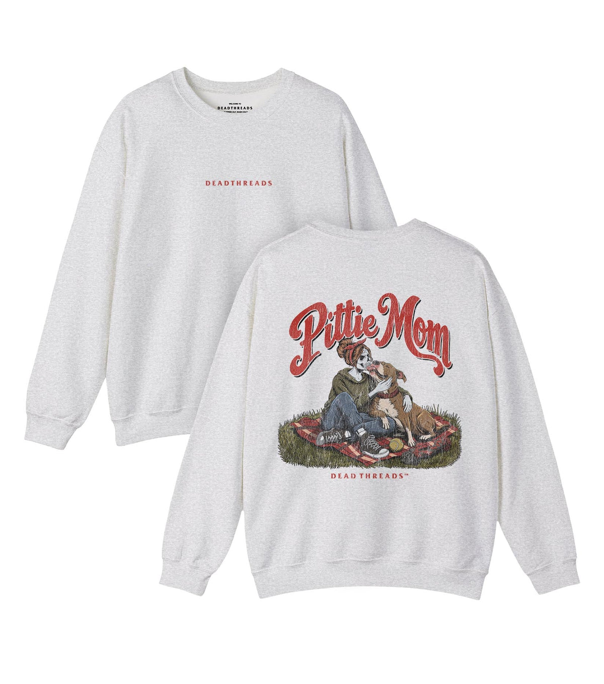 PITTIE MOM - “DT ESSENTIAL" CREWNECK SWEATSHIRT – Sweatshirt – Dead Threads Apparel