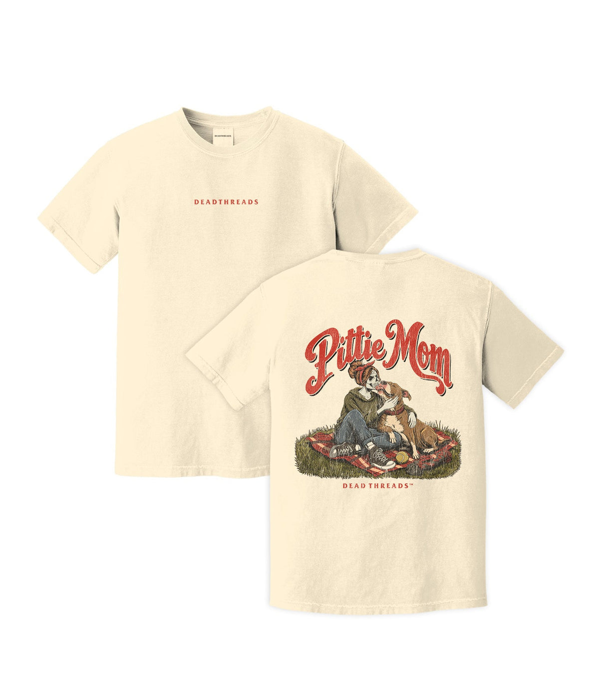 PITTIE MOM - “DT ESSENTIAL" PREMIUM T-SHIRT – T-Shirt – Dead Threads Apparel