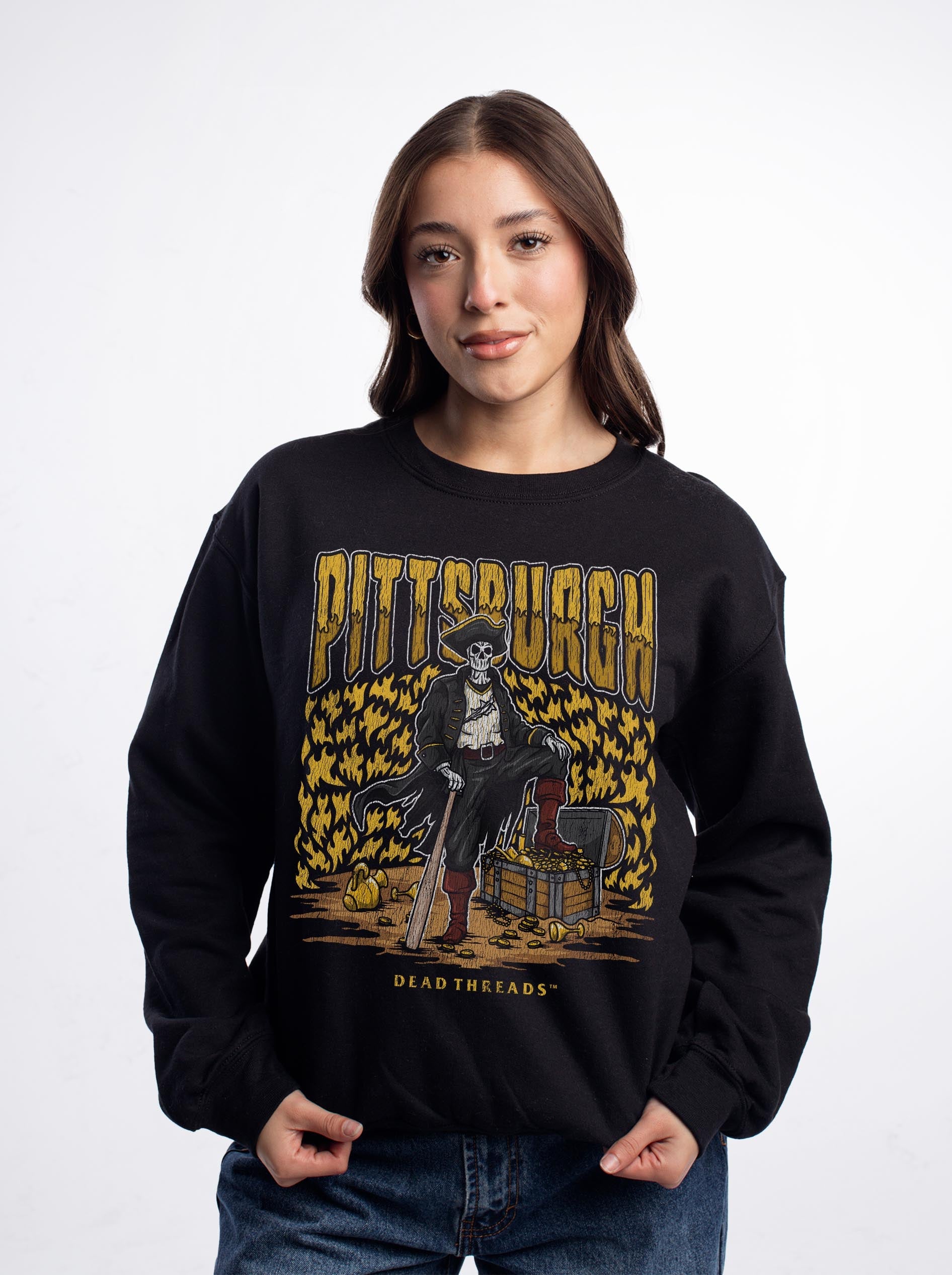 PITTSBURGH BASEBALL CREWNECK SWEATSHIRT – Sweatshirt – Dead Threads Apparel