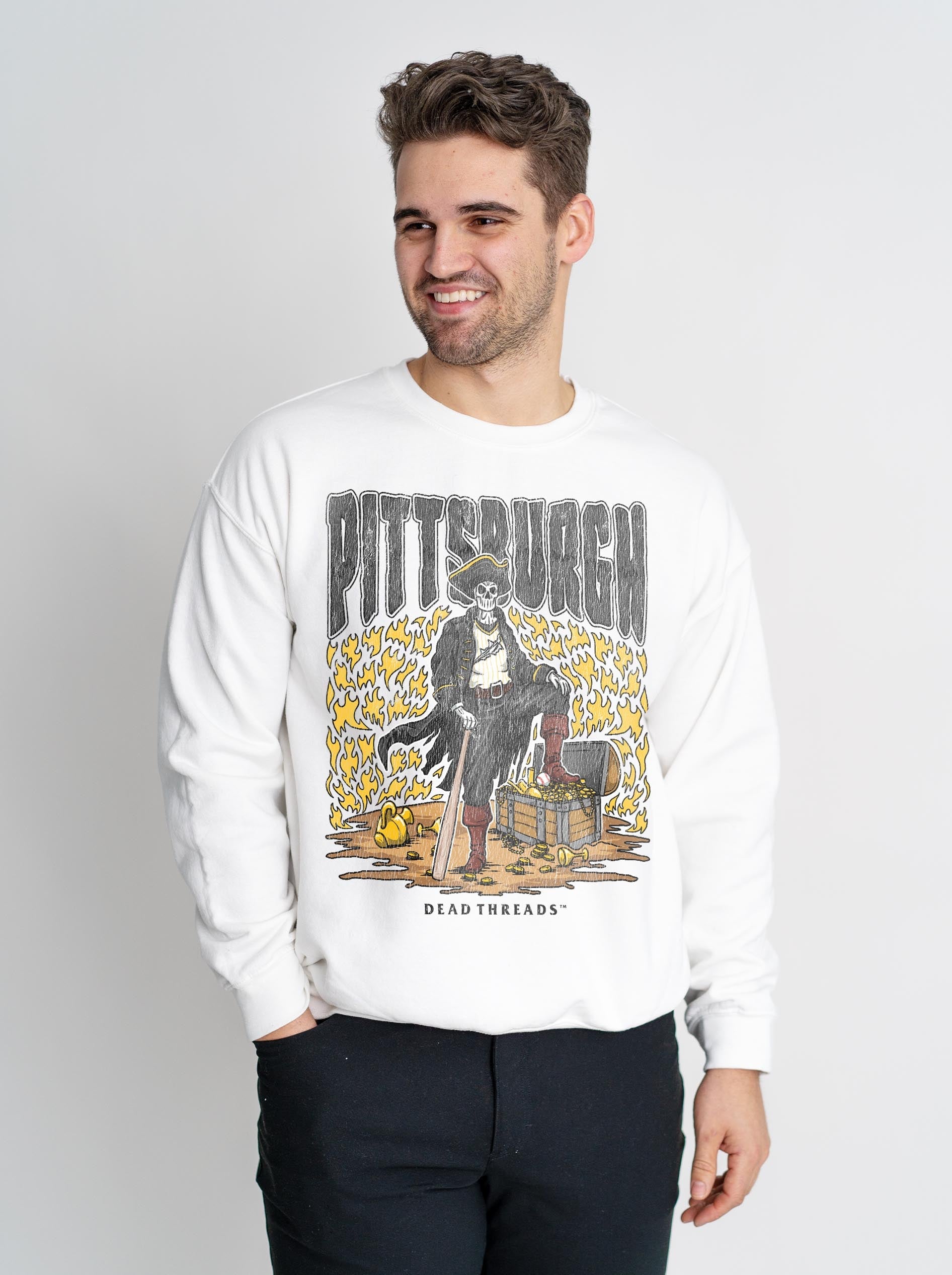 PITTSBURGH BASEBALL CREWNECK SWEATSHIRT – Sweatshirt – Dead Threads Apparel