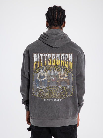 PITTSBURGH FOOTBALL - “DT ESSENTIAL" HOODIE – Hoodie – Dead Threads Apparel