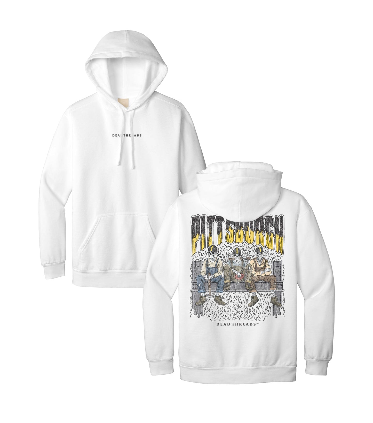 PITTSBURGH FOOTBALL - “DT ESSENTIAL" HOODIE – Hoodie – Dead Threads Apparel