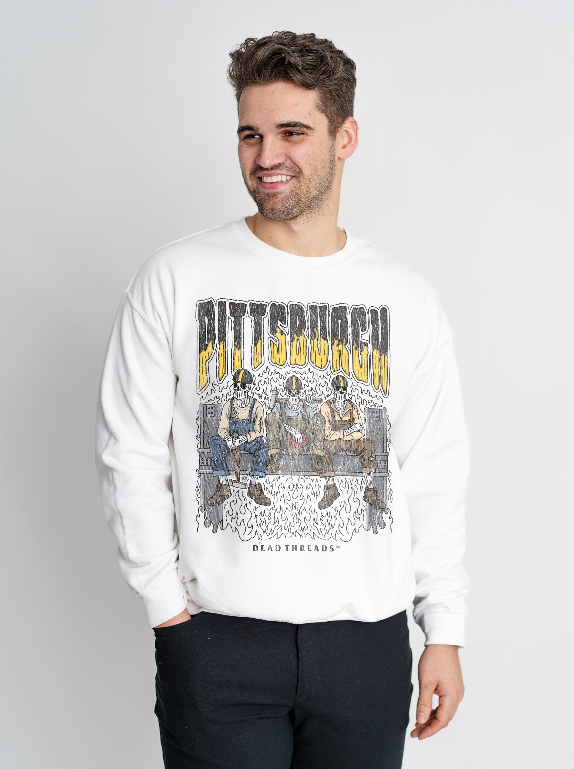 PITTSBURGH FOOTBALL v1 CREWNECK SWEATSHIRT – Sweatshirt – Dead Threads Apparel