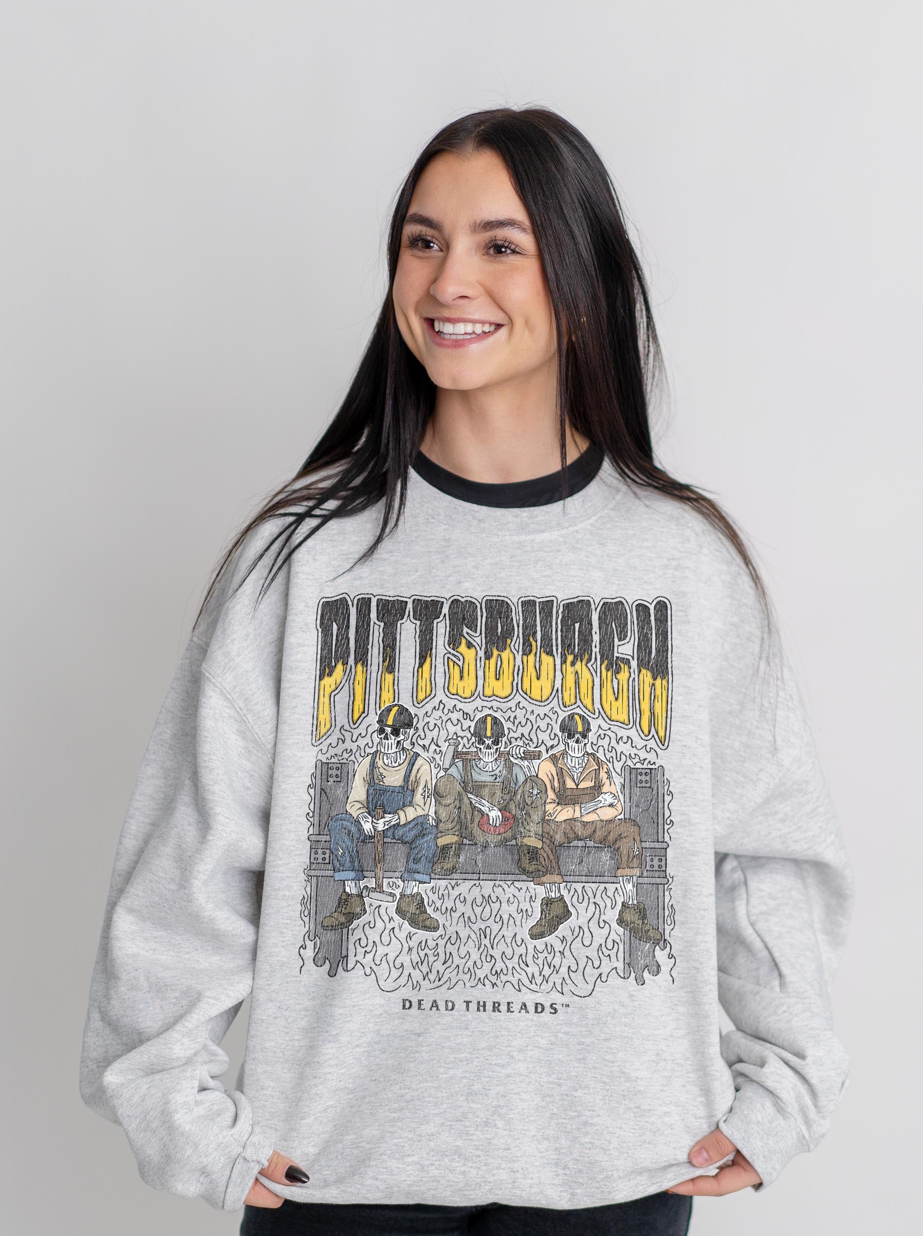 PITTSBURGH FOOTBALL v1 CREWNECK SWEATSHIRT – Sweatshirt – Dead Threads Apparel