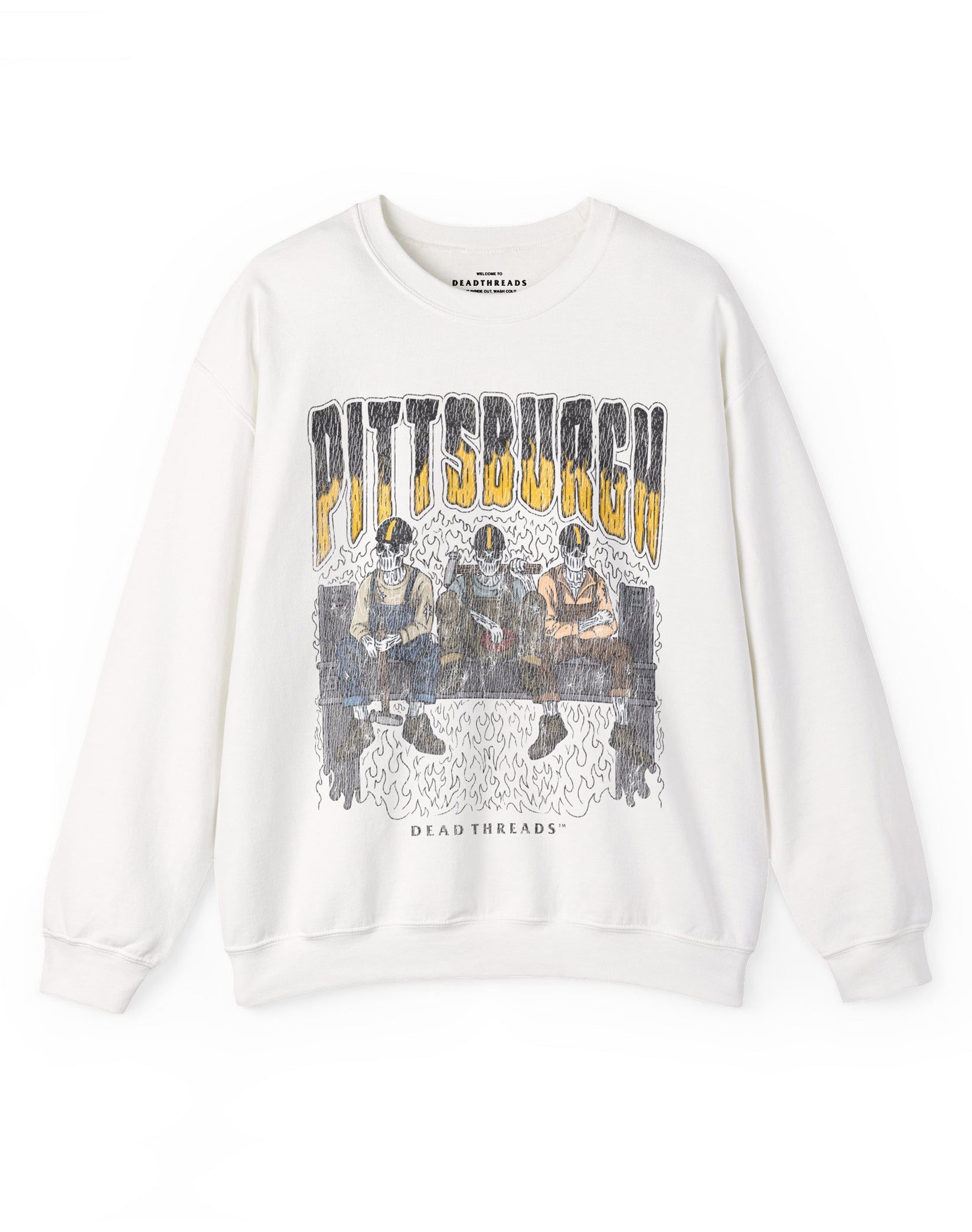 PITTSBURGH FOOTBALL v1 CREWNECK SWEATSHIRT – Dead Threads Apparel