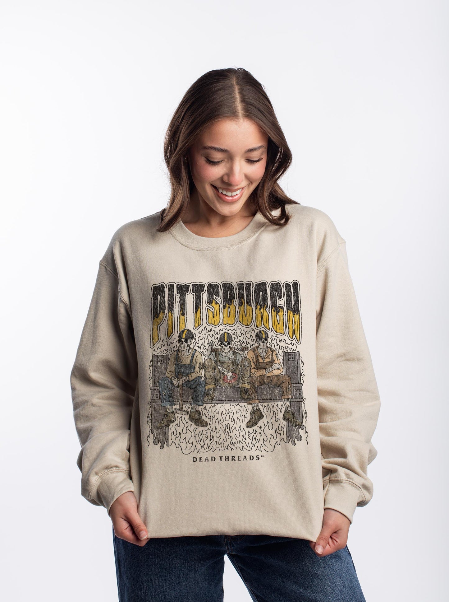 PITTSBURGH FOOTBALL v1 CREWNECK SWEATSHIRT – Sweatshirt – Dead Threads Apparel