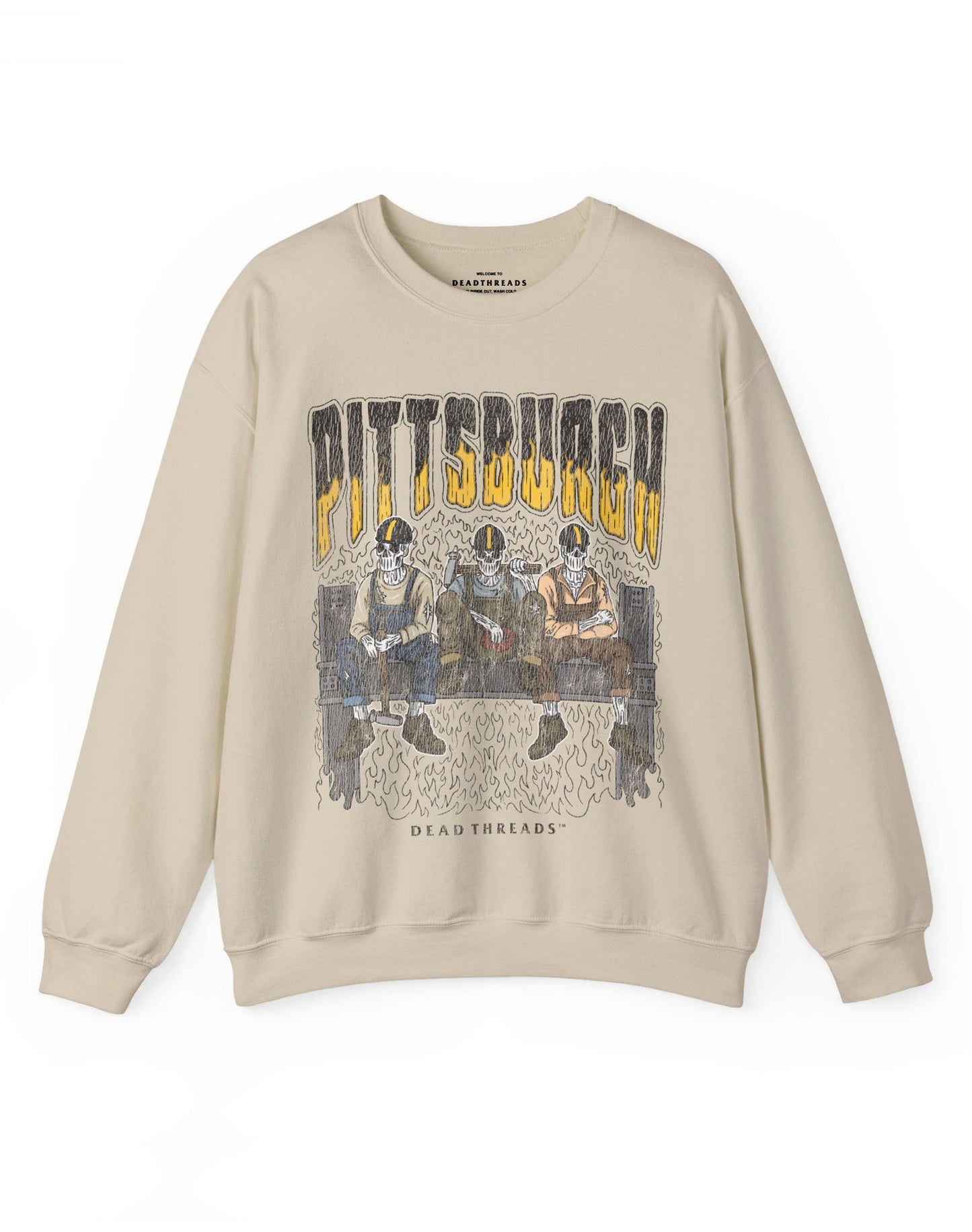 PITTSBURGH FOOTBALL v1 CREWNECK SWEATSHIRT – Sweatshirt – Dead Threads Apparel
