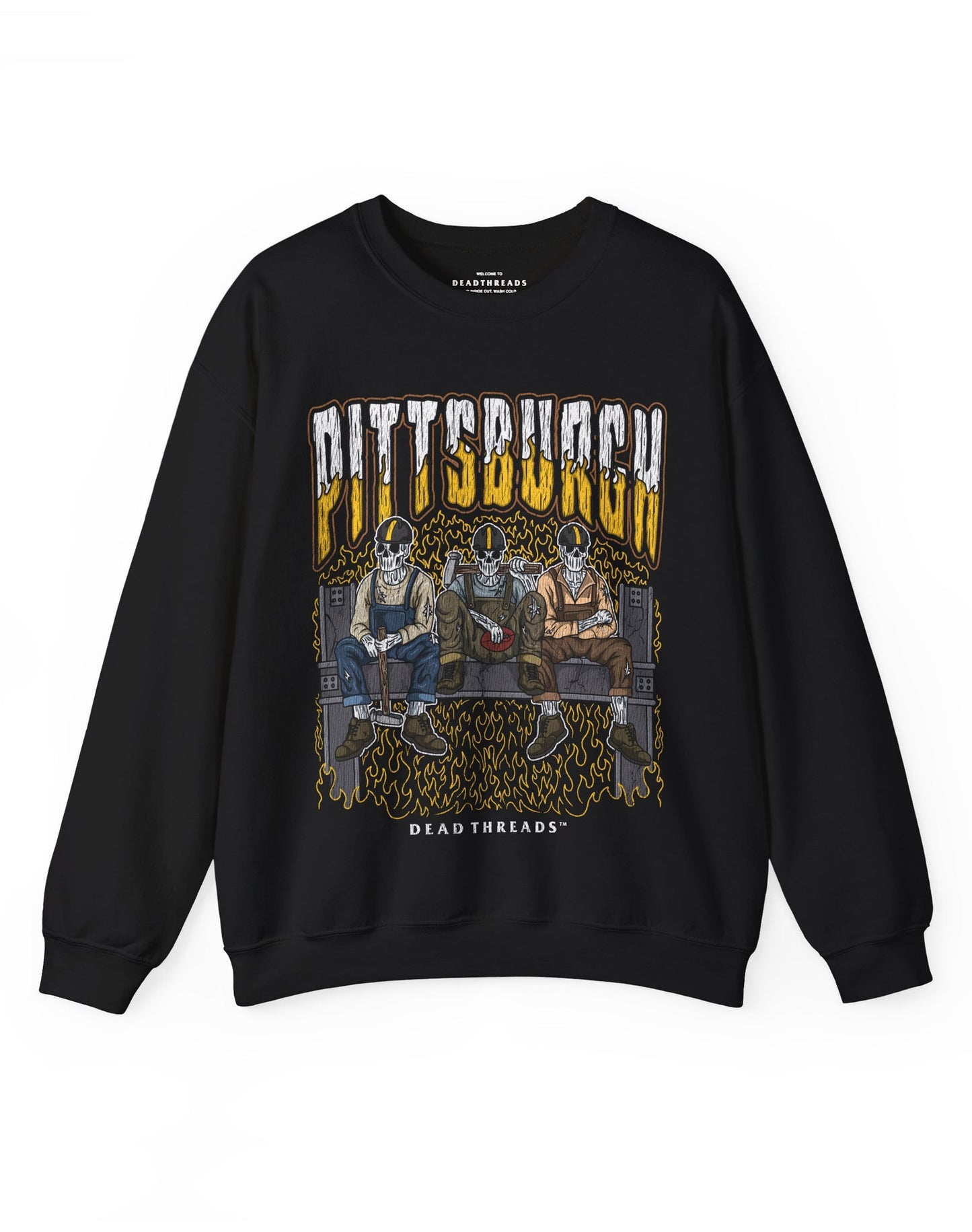 PITTSBURGH FOOTBALL v1 CREWNECK SWEATSHIRT – Sweatshirt – Dead Threads Apparel