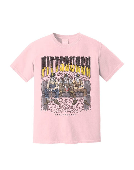 PITTSBURGH FOOTBALL v1 - PINK – T-Shirt – Dead Threads Apparel
