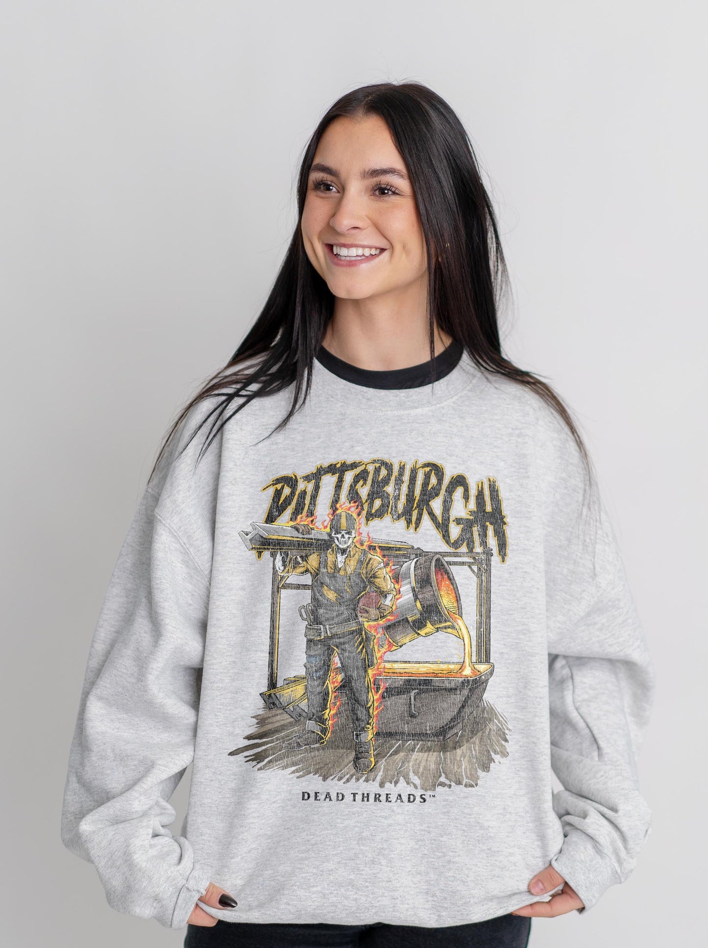 PITTSBURGH FOOTBALL v2 CREWNECK SWEATSHIRT – Sweatshirt – Dead Threads Apparel