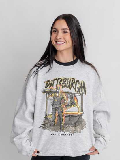 PITTSBURGH FOOTBALL v2 CREWNECK SWEATSHIRT – Sweatshirt – Dead Threads Apparel