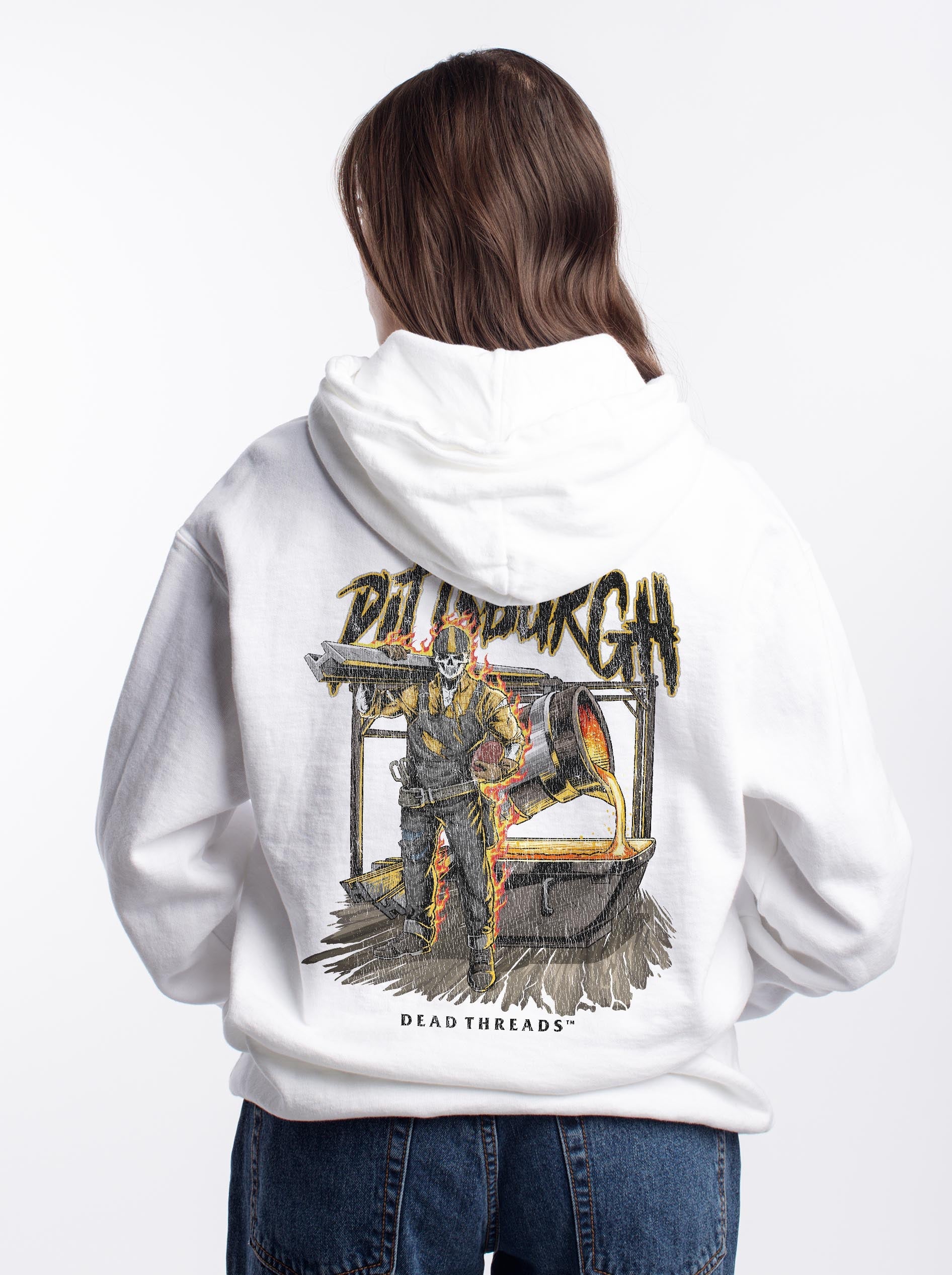 PITTSBURGH FOOTBALL v2 - “DT ESSENTIAL" HOODIE – Hoodie – Dead Threads Apparel
