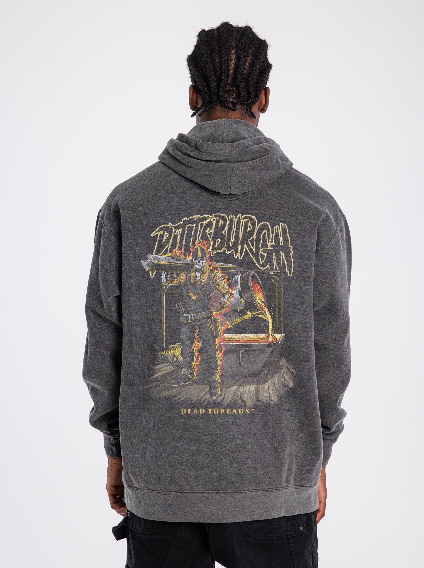 PITTSBURGH FOOTBALL v2 - “DT ESSENTIAL" HOODIE – Hoodie – Dead Threads Apparel