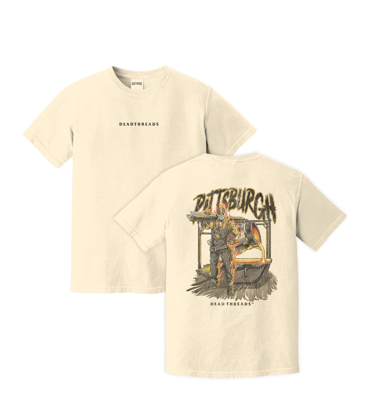 PITTSBURGH FOOTBALL v2 - “DT ESSENTIAL" PREMIUM T - SHIRT – T-Shirt – Dead Threads Apparel
