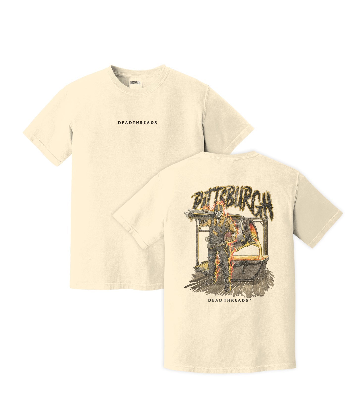 PITTSBURGH FOOTBALL v2 - “DT ESSENTIAL" PREMIUM T - SHIRT – T-Shirt – Dead Threads Apparel
