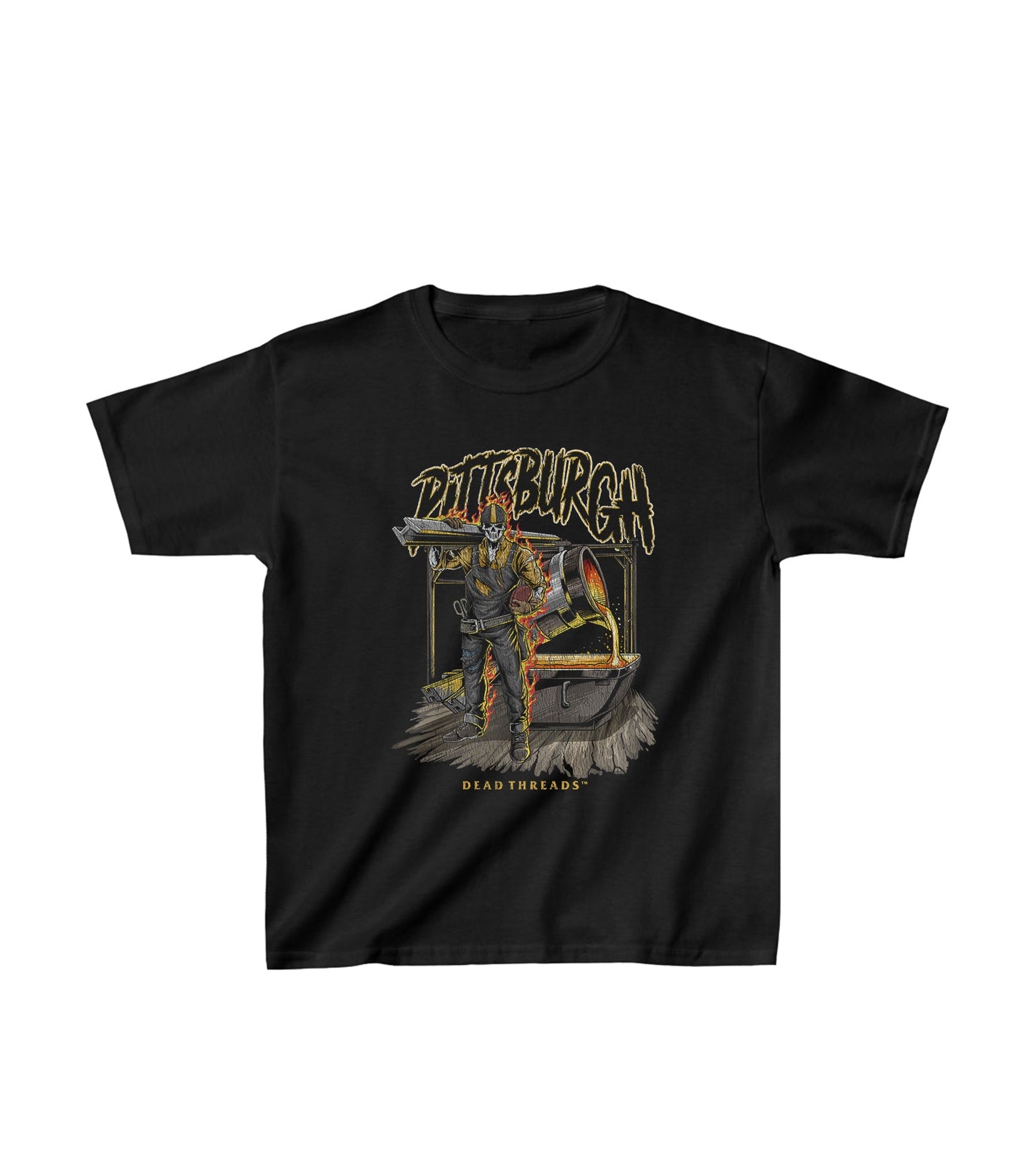 PITTSBURGH FOOTBALL v2 - KIDS – Kids clothes – Dead Threads Apparel