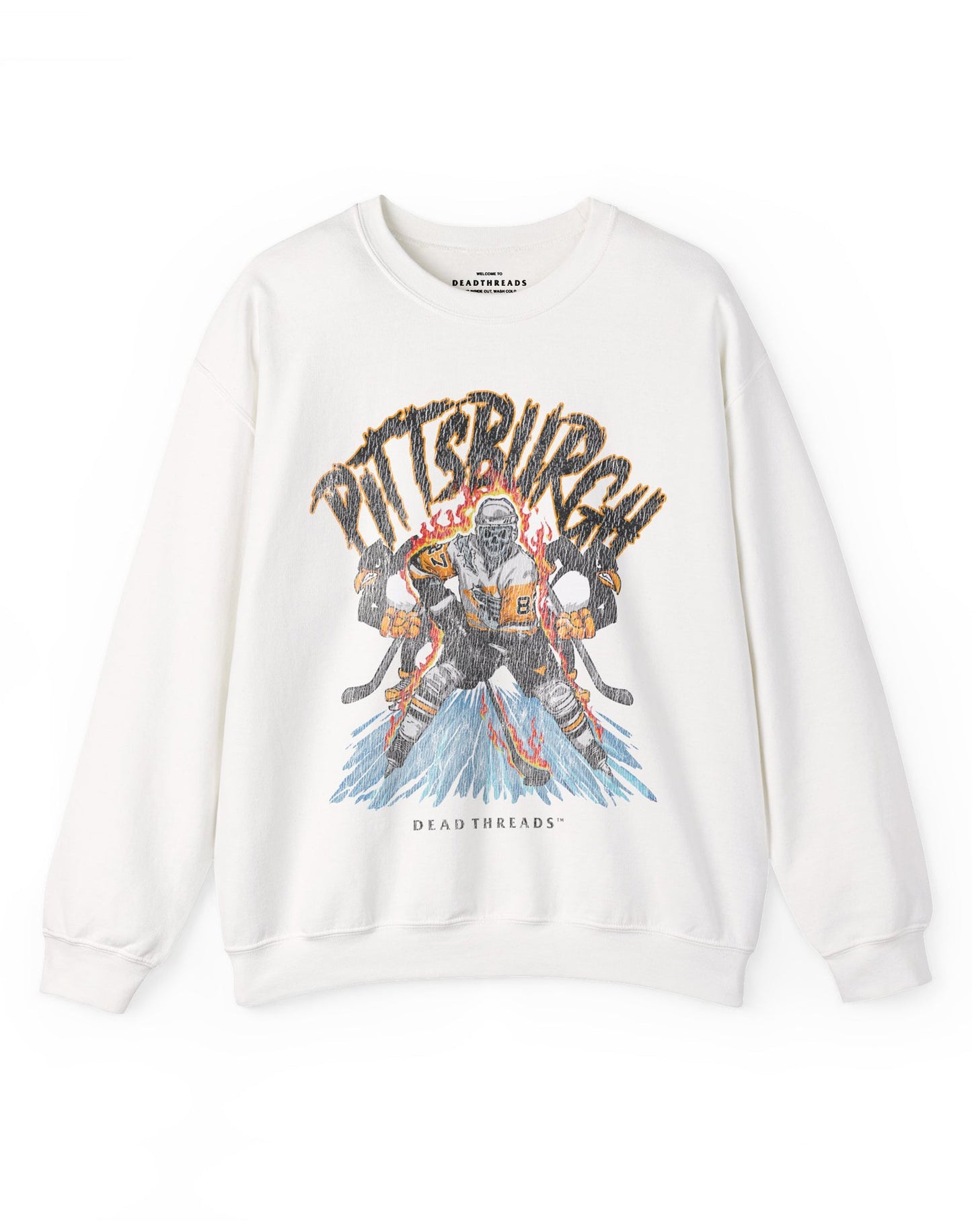 PITTSBURGH HOCKEY CREWNECK SWEATSHIRT – Sweatshirt – Dead Threads Apparel