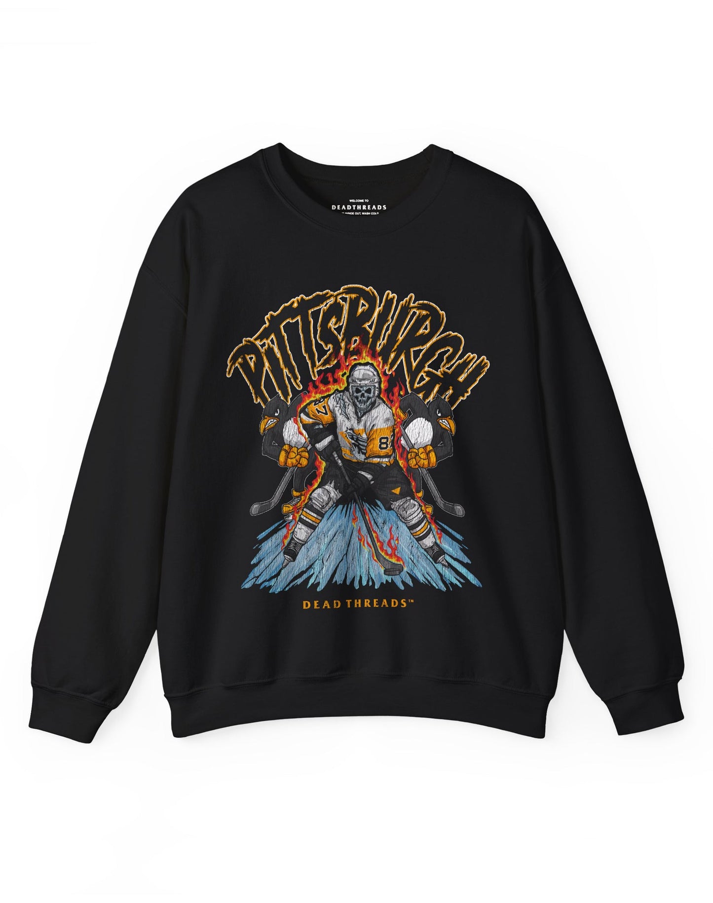 PITTSBURGH HOCKEY CREWNECK SWEATSHIRT – Sweatshirt – Dead Threads Apparel