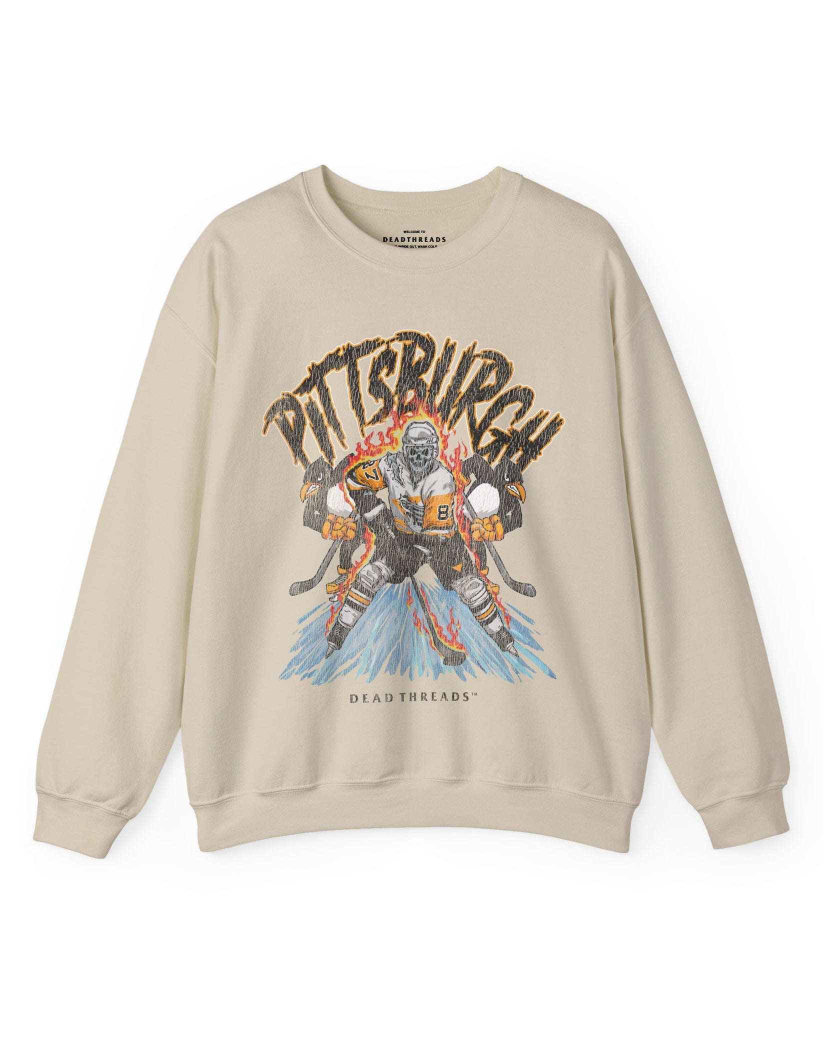 PITTSBURGH HOCKEY CREWNECK SWEATSHIRT – Sweatshirt – Dead Threads Apparel