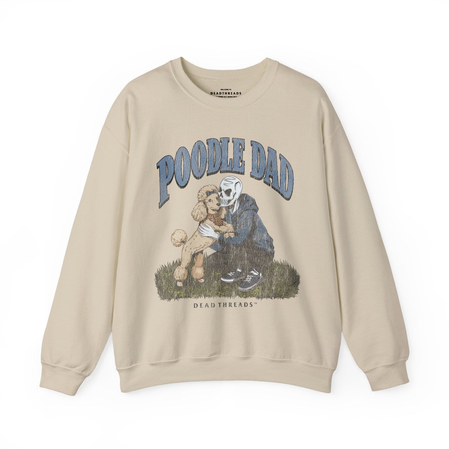 POODLE DAD - CREWNECK SWEATSHIRT – Sweatshirt – Dead Threads Apparel
