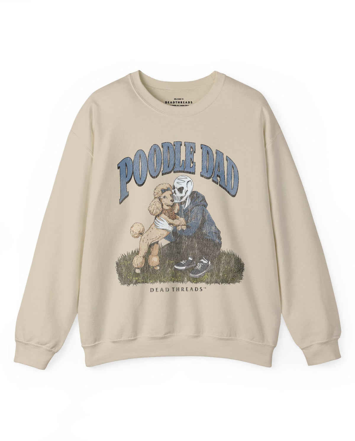 POODLE DAD - CREWNECK SWEATSHIRT – Sweatshirt – Dead Threads Apparel