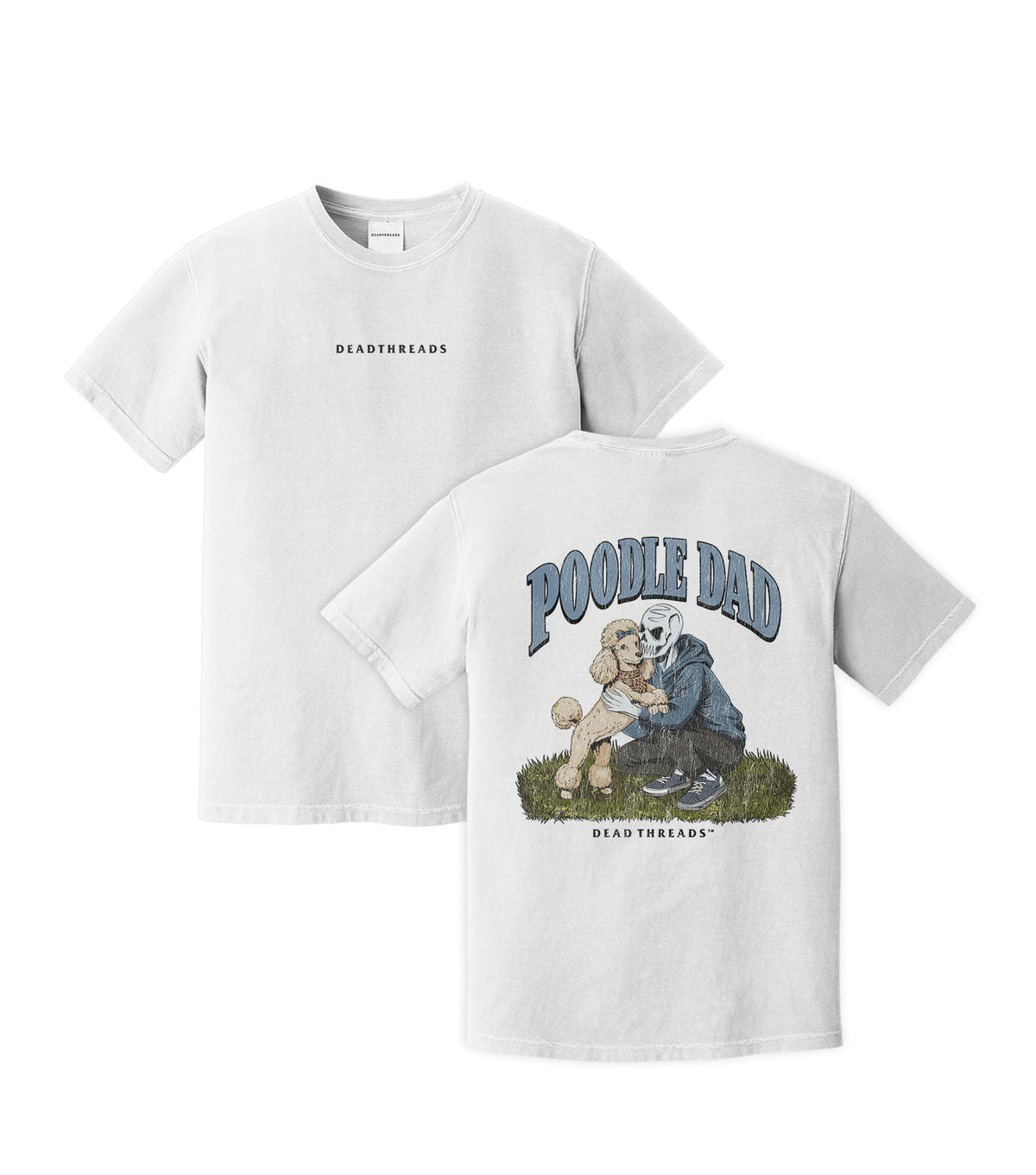 POODLE DAD - “DT ESSENTIAL" PREMIUM T-SHIRT – T-Shirt – Dead Threads Apparel