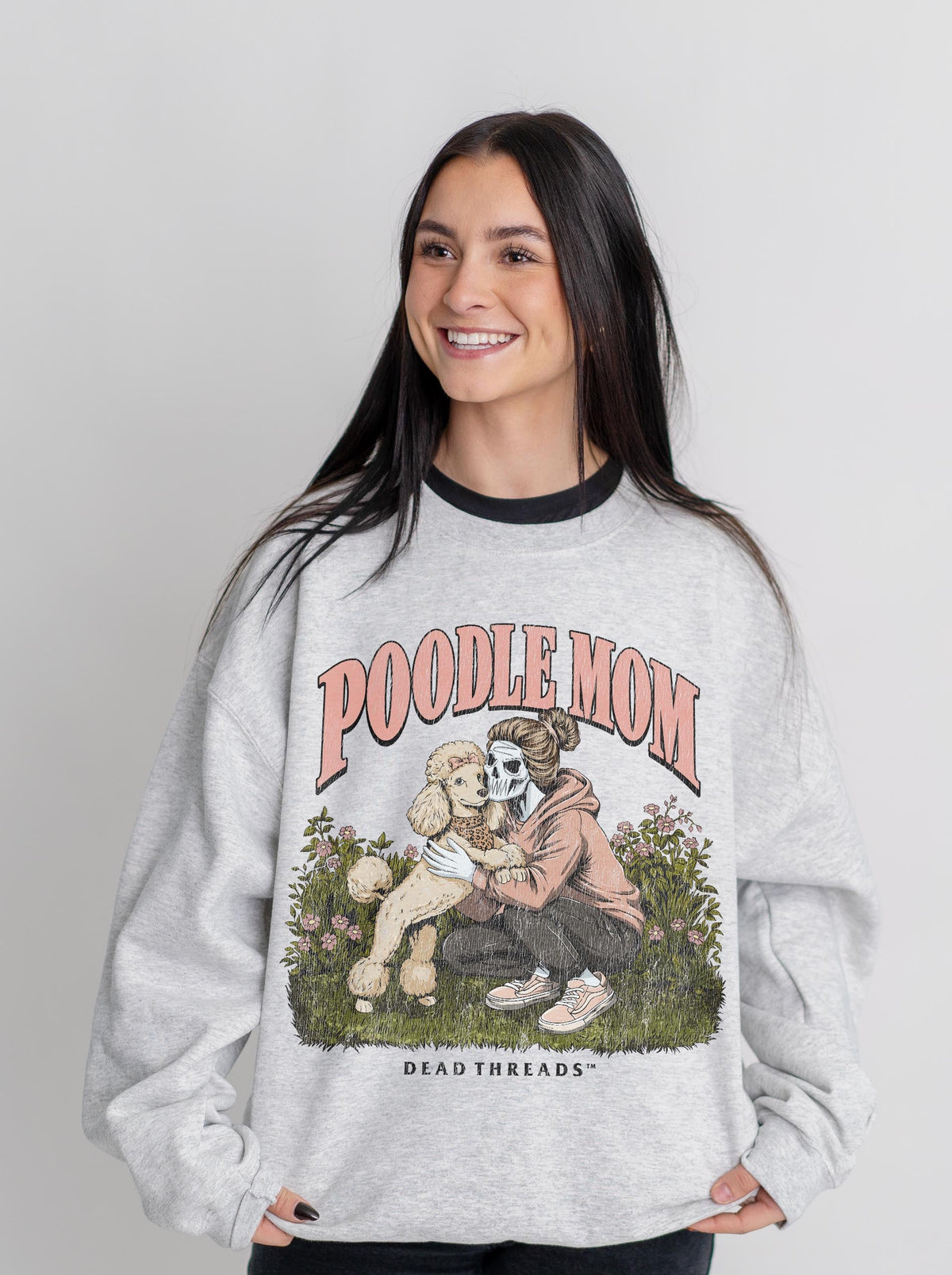 POODLE MOM - CREWNECK SWEATSHIRT – Sweatshirt – Dead Threads Apparel
