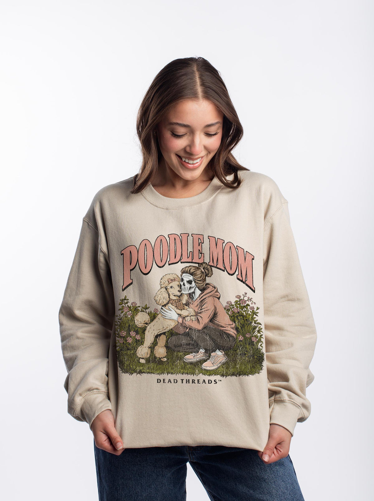 POODLE MOM - CREWNECK SWEATSHIRT – Sweatshirt – Dead Threads Apparel